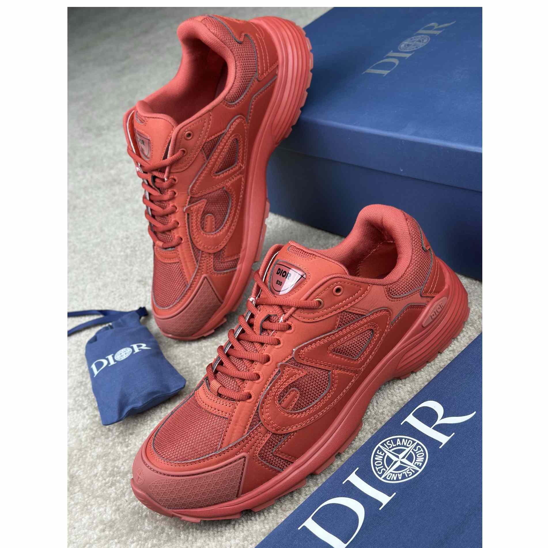Stone Island x Dior B30 Sneaker  - FashionPlug