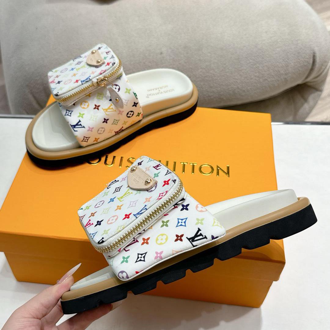 Louis Vuitton LV x TM Pool Pillow Flat Comfort Mule   1AGVQY - FashionPlug