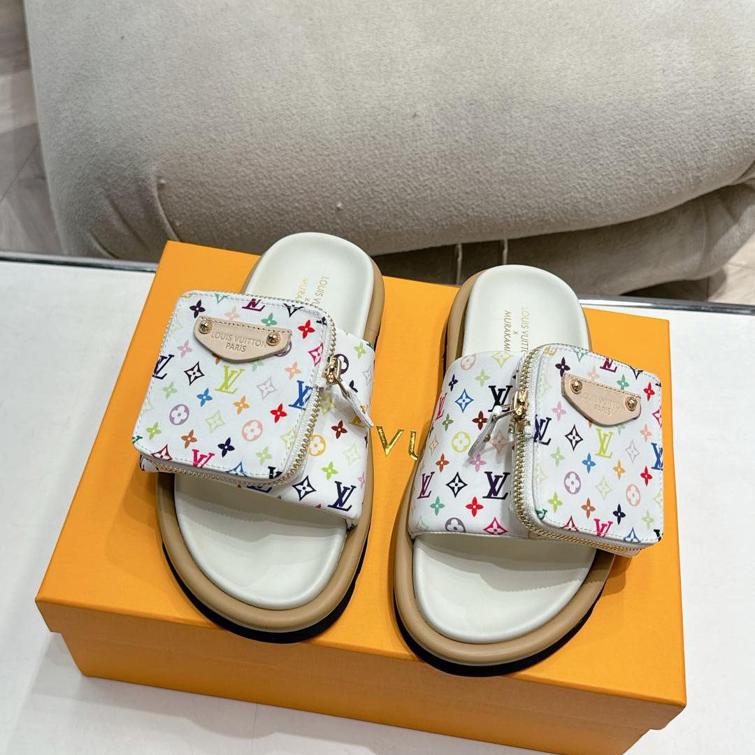 Louis Vuitton LV x TM Pool Pillow Flat Comfort Mule   1AGVQY - FashionPlug