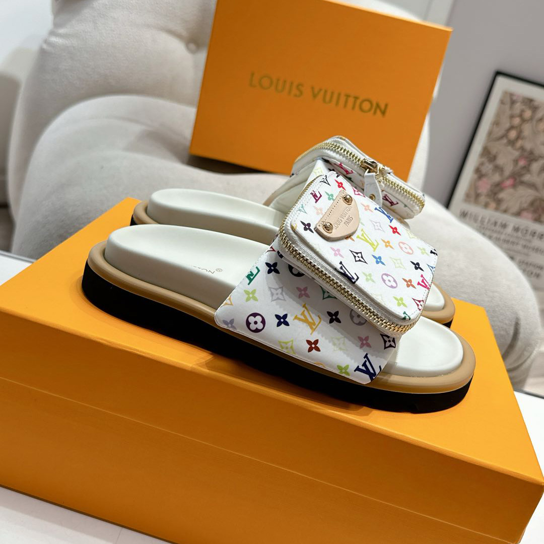 Louis Vuitton LV x TM Pool Pillow Flat Comfort Mule   1AGVQY - FashionPlug