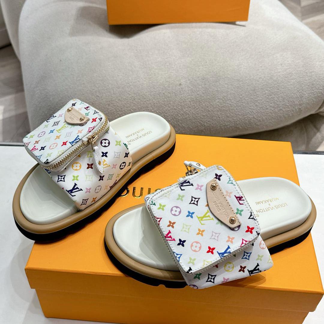 Louis Vuitton LV x TM Pool Pillow Flat Comfort Mule   1AGVQY - FashionPlug
