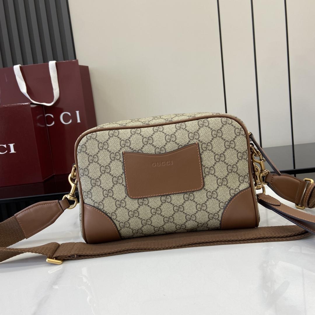 Gucci GG Emblem Small Crossbody Bag - FashionPlug
