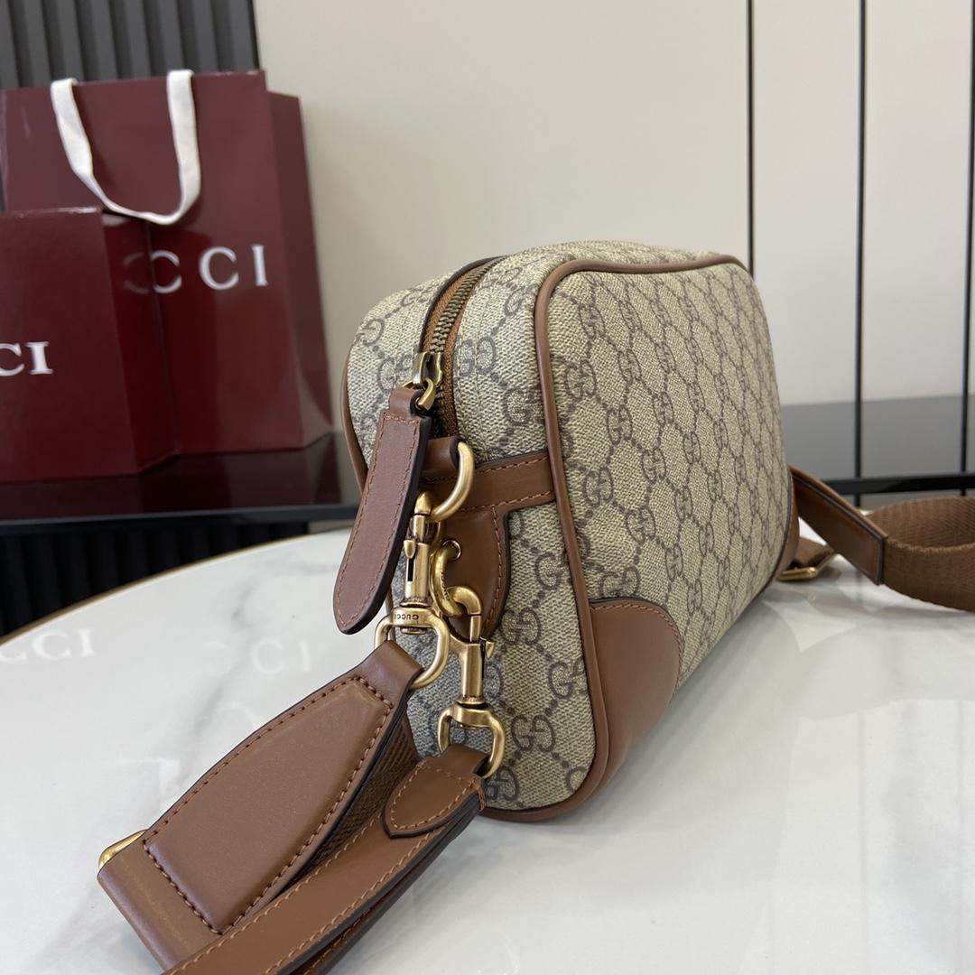 Gucci GG Emblem Small Crossbody Bag - FashionPlug