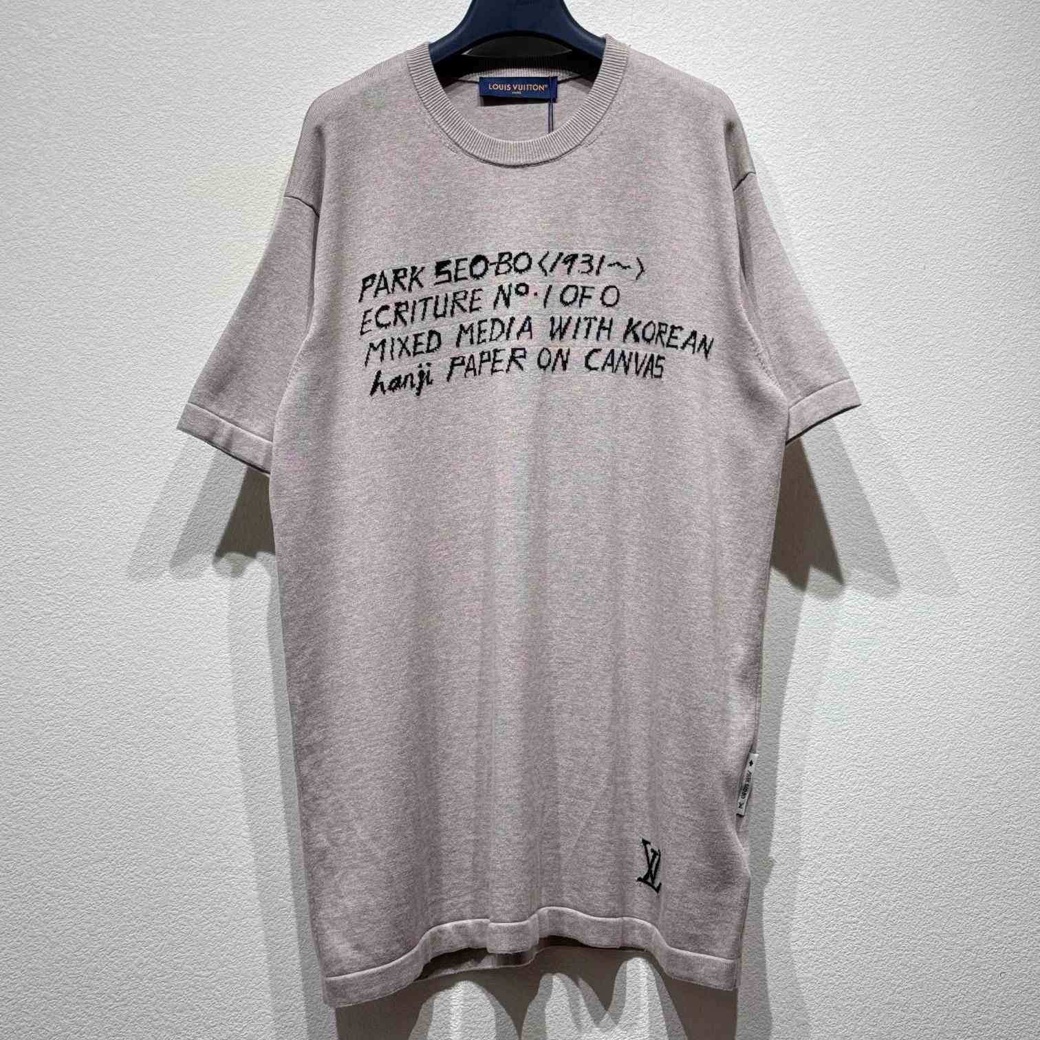 Louis Vuitton LV x Park Seo-Bo Short-Sleeved Cotton Crewneck    - FashionPlug