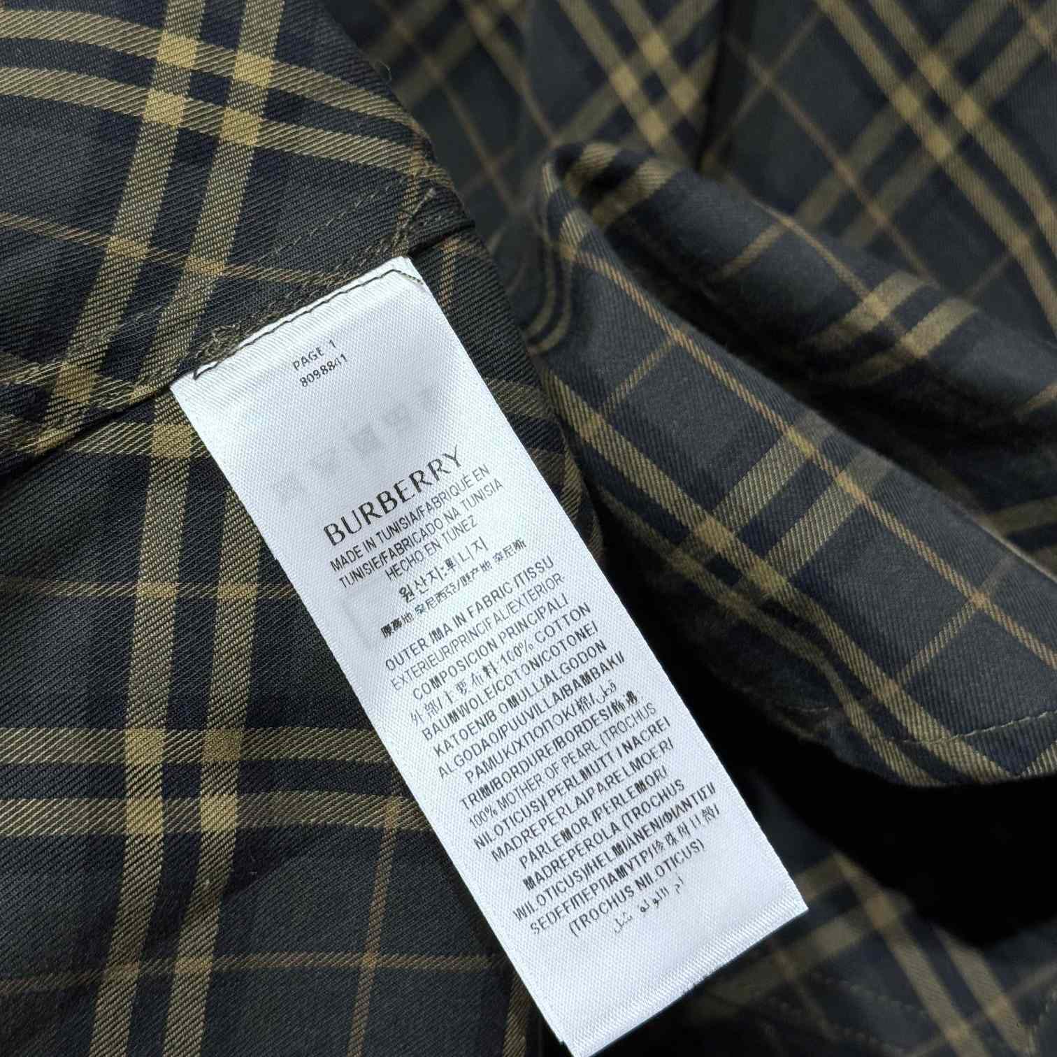 Burberry Regular Fit Check Cotton Shirt - FashionPlug