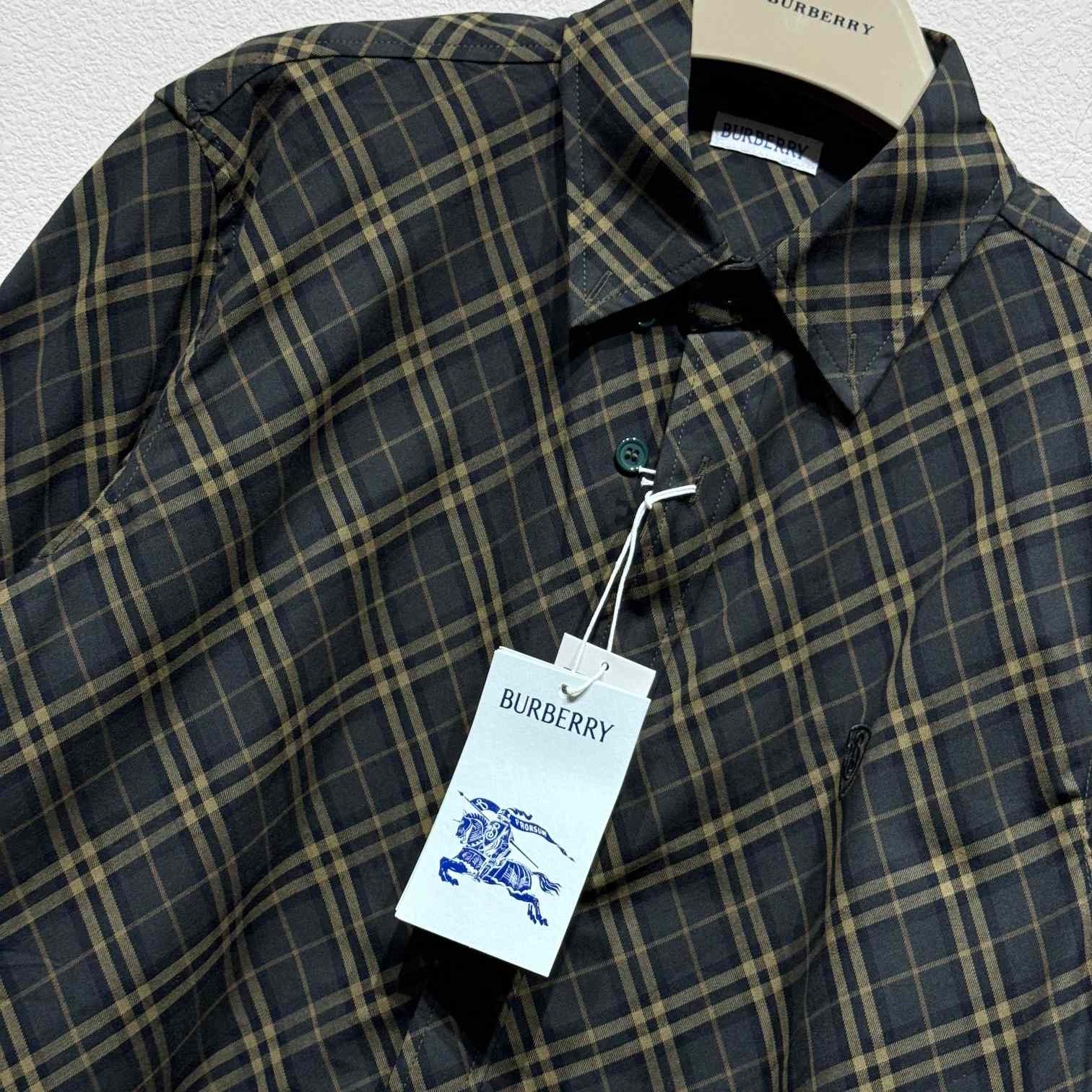 Burberry Regular Fit Check Cotton Shirt - FashionPlug