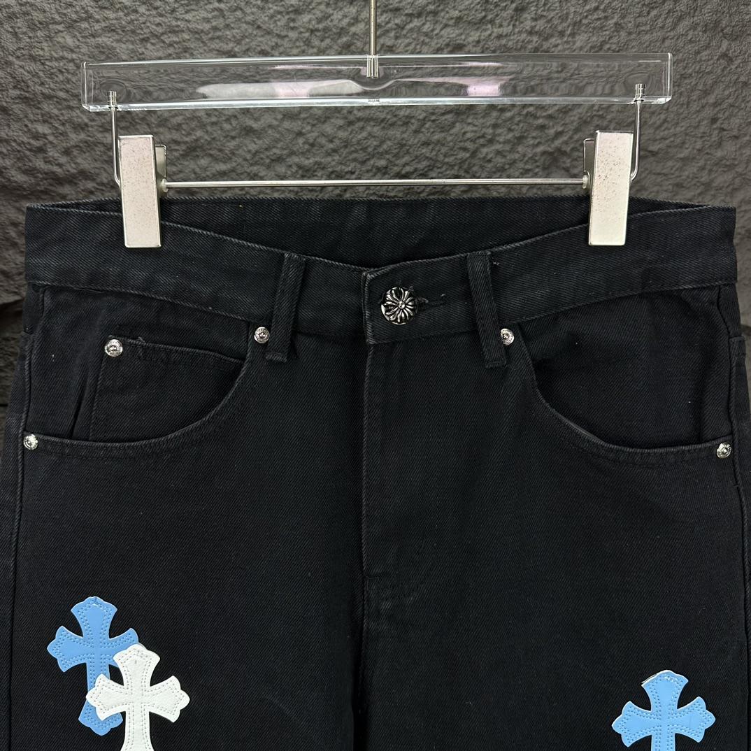 Chrome Hearts Straight Leg Jeans - FashionPlug