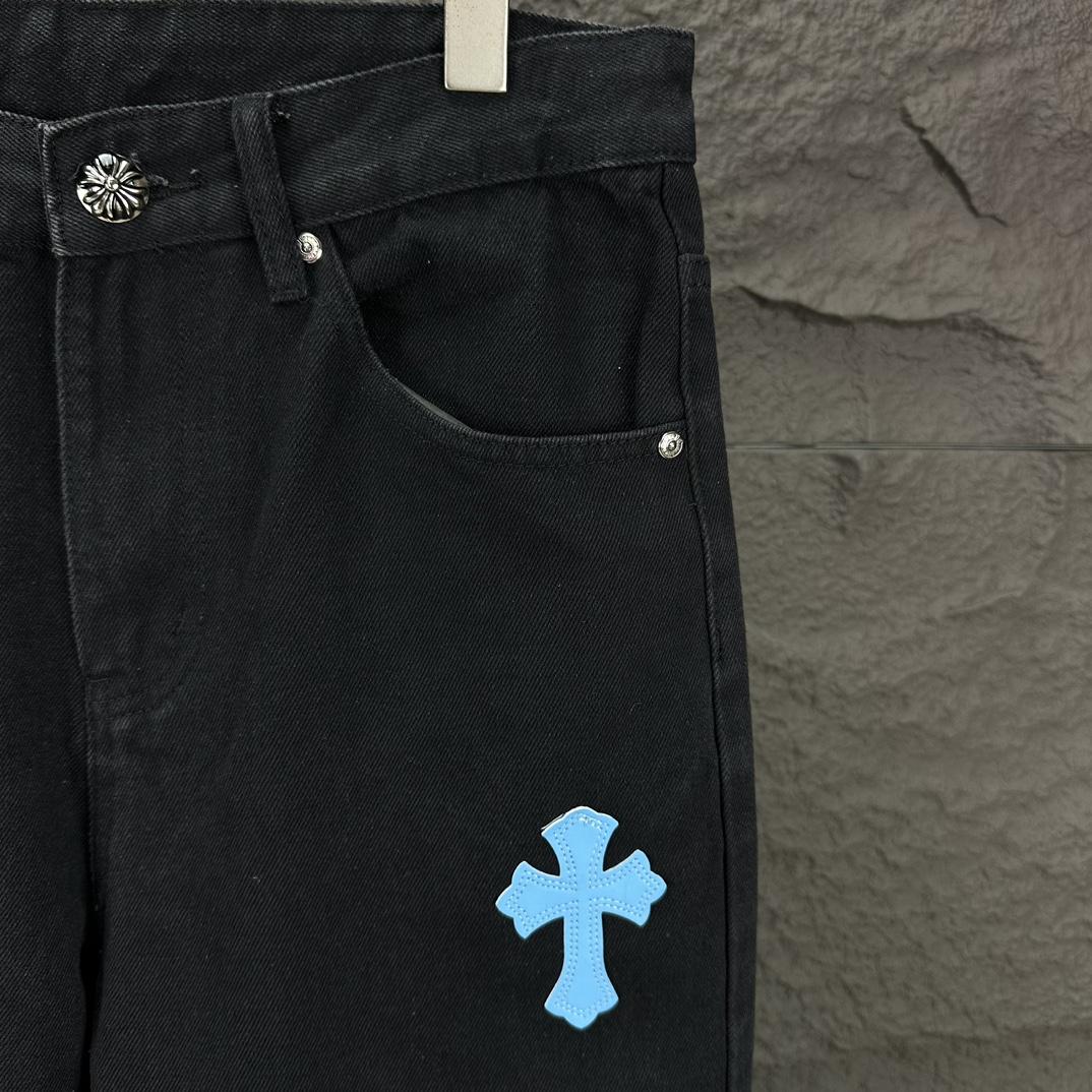 Chrome Hearts Straight Leg Jeans - FashionPlug