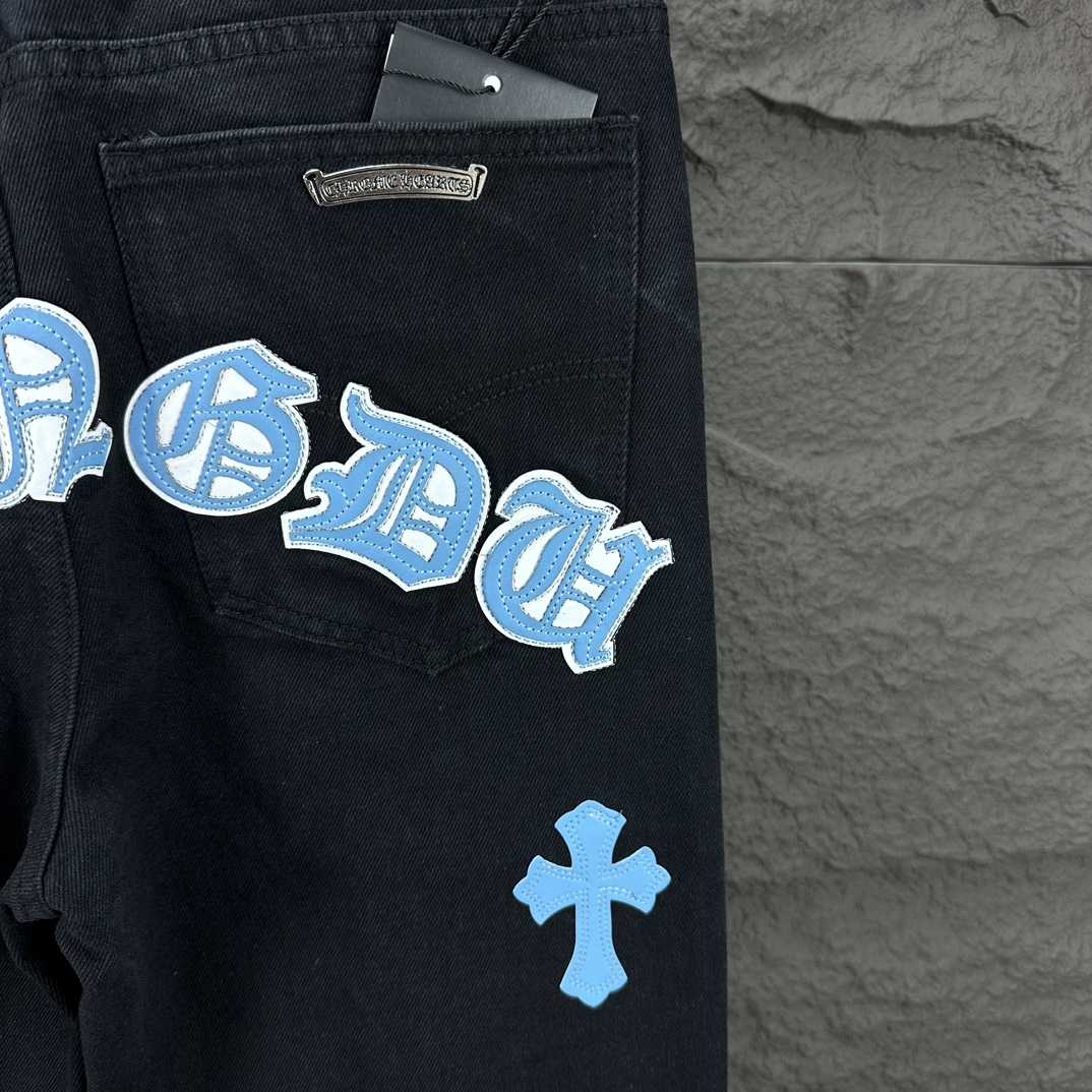 Chrome Hearts Straight Leg Jeans - FashionPlug