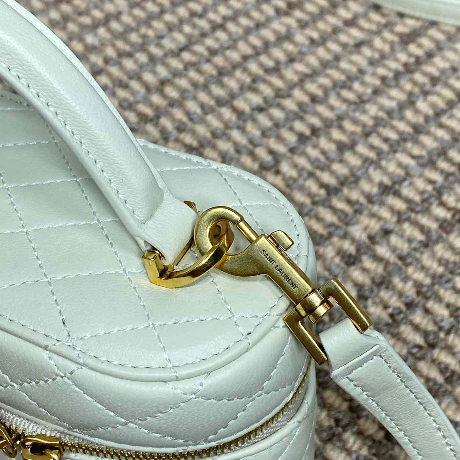 Saint Laurent Gaby Vanity Bag In Lambskin - FashionPlug