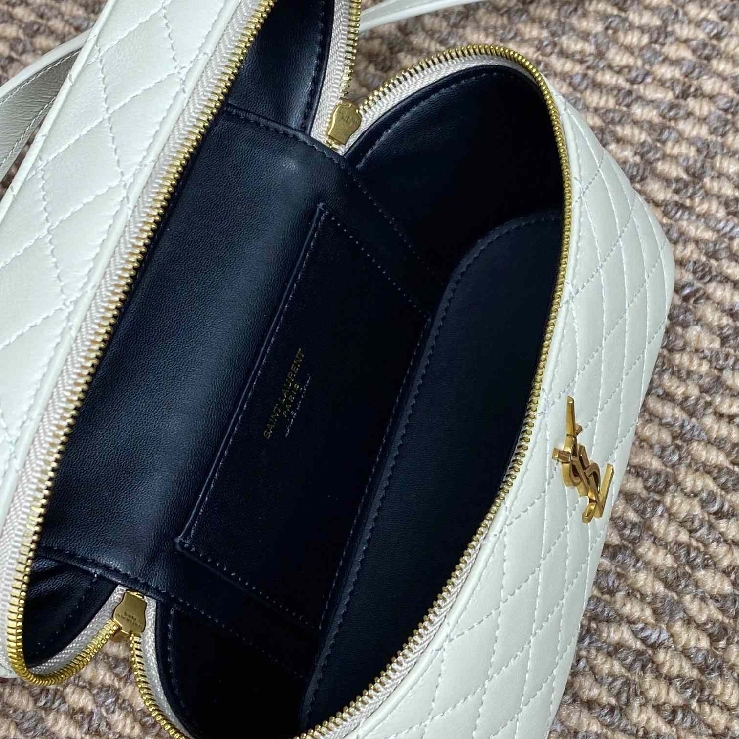 Saint Laurent Gaby Vanity Bag In Lambskin - FashionPlug