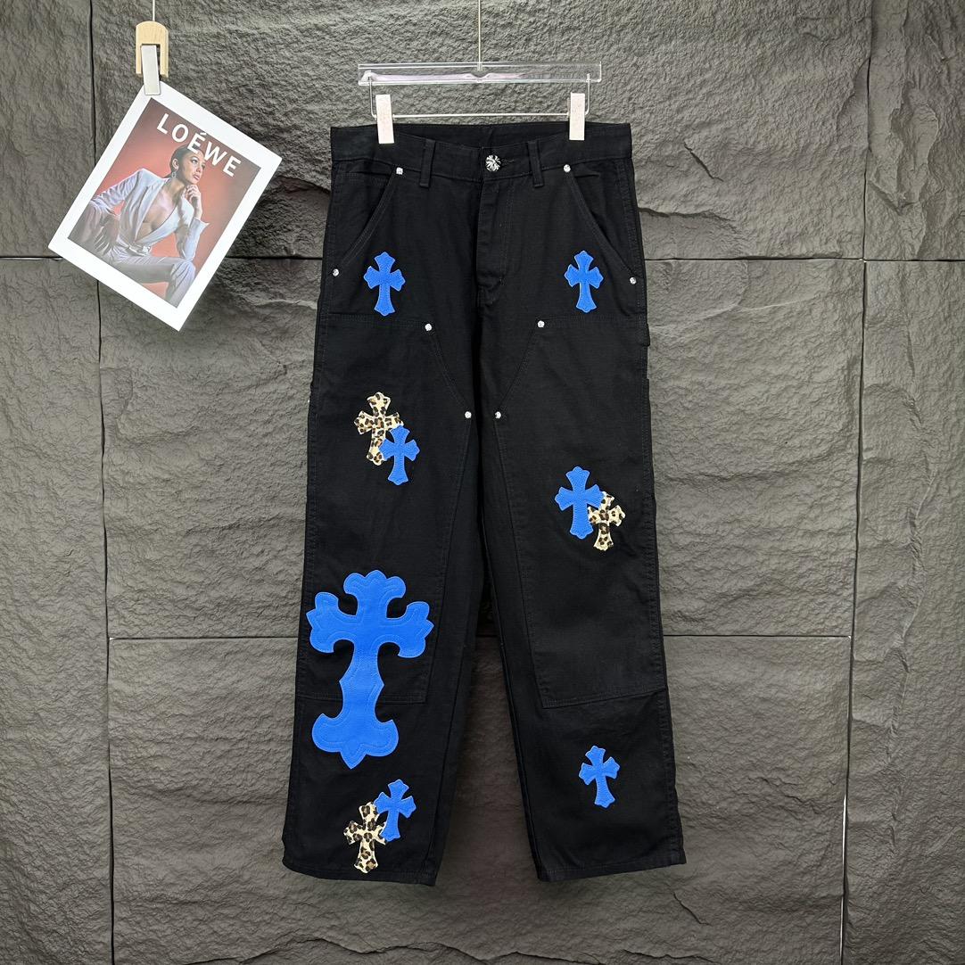 Chrome Hearts Straight Leg Jeans - FashionPlug
