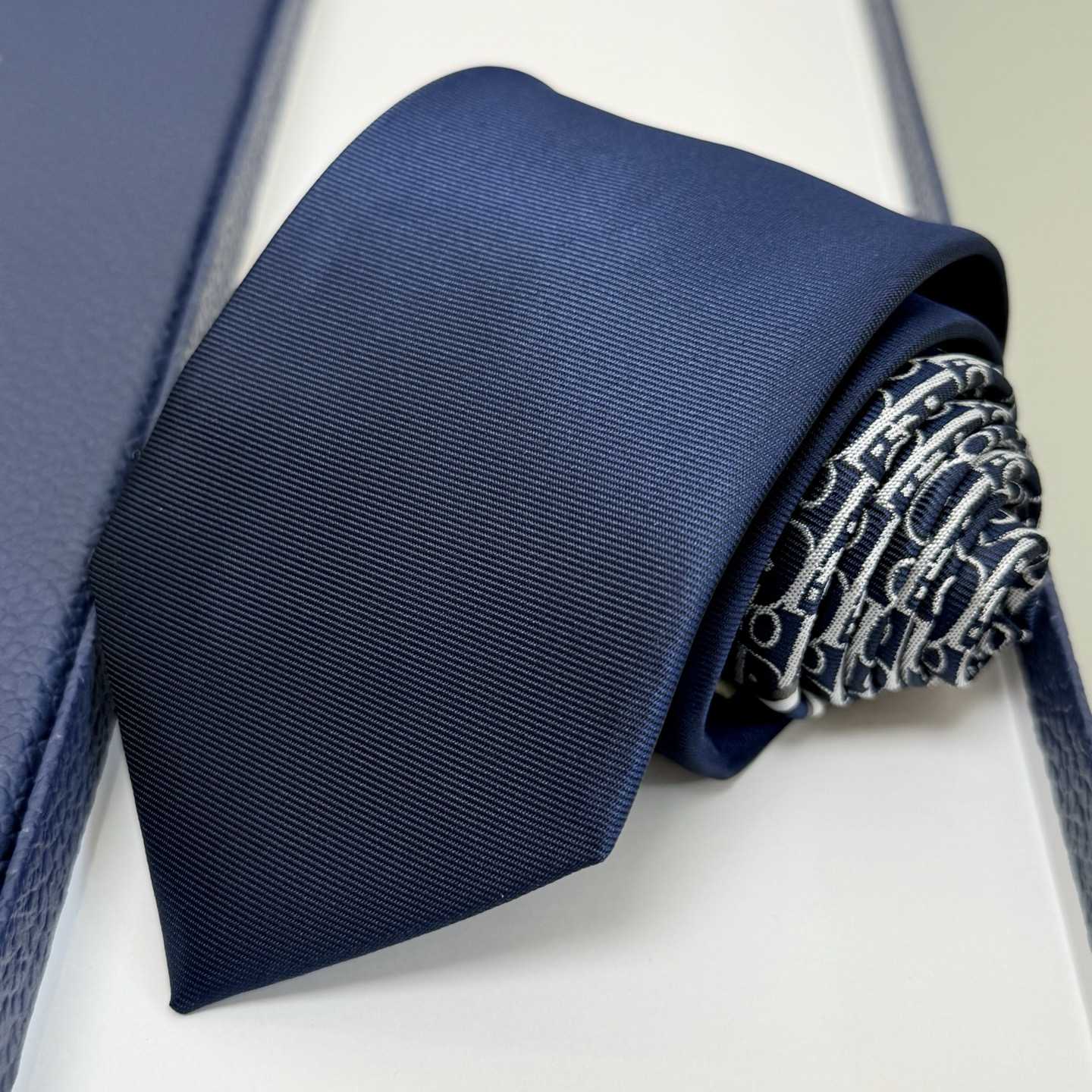 Dior Striped Dior Oblique Tie - FashionPlug