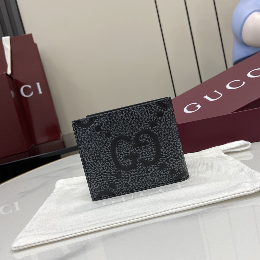 Gucci Maxi GG Bi-fold Wallet - FashionPlug