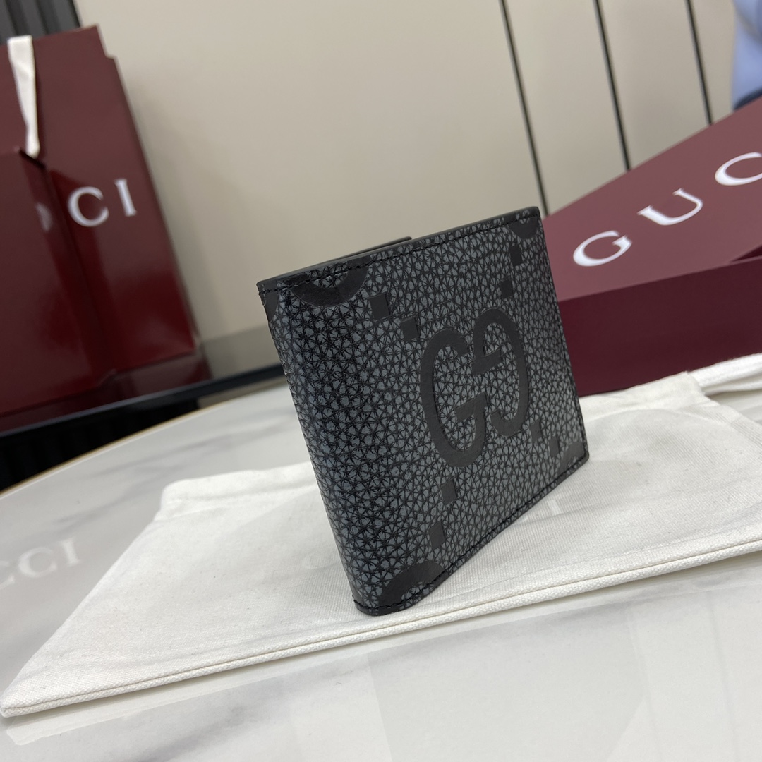Gucci Maxi GG Bi-fold Wallet - FashionPlug