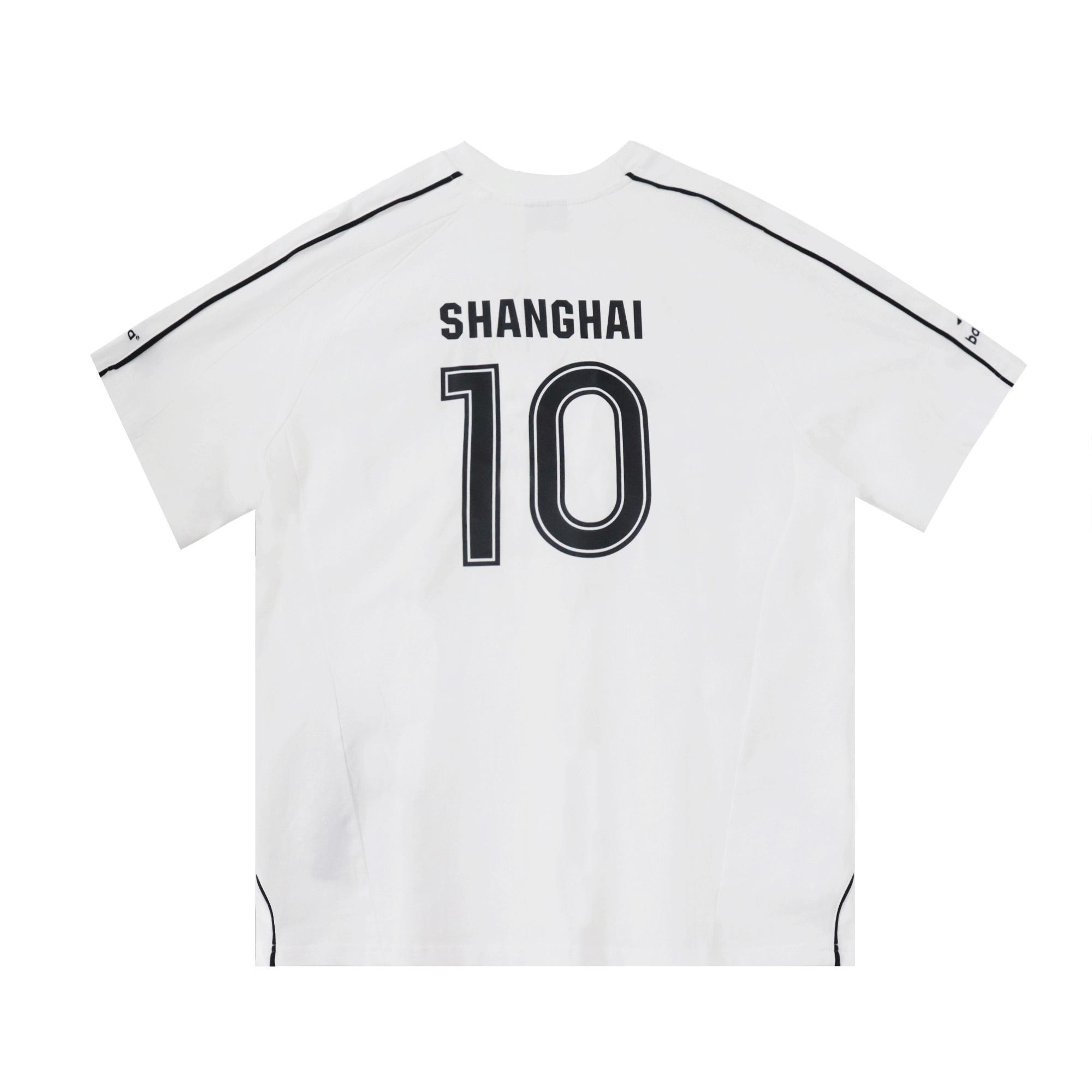 Balenciaga Paris Soccer T-Shirt Oversized In White - FashionPlug