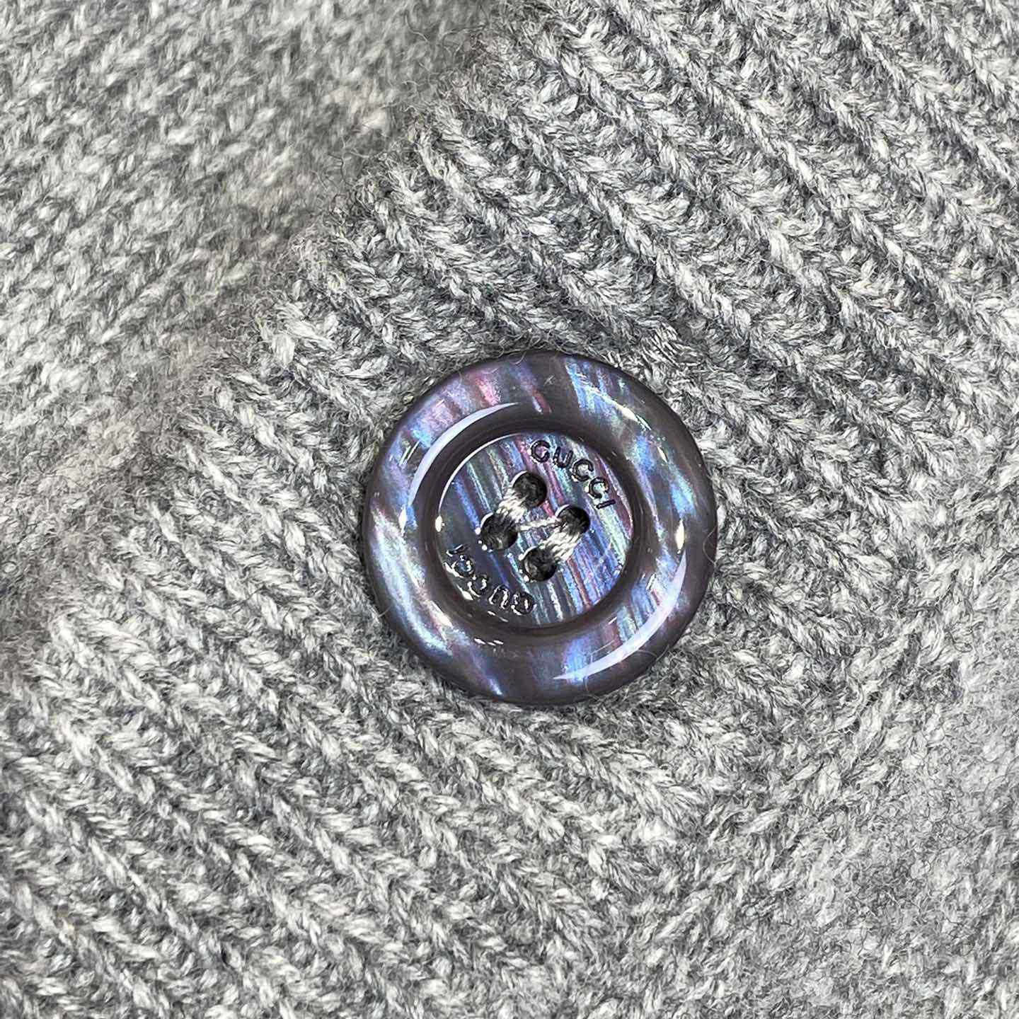 Gucci Wool Cashmere Cardigan With Intarsia  - FashionPlug