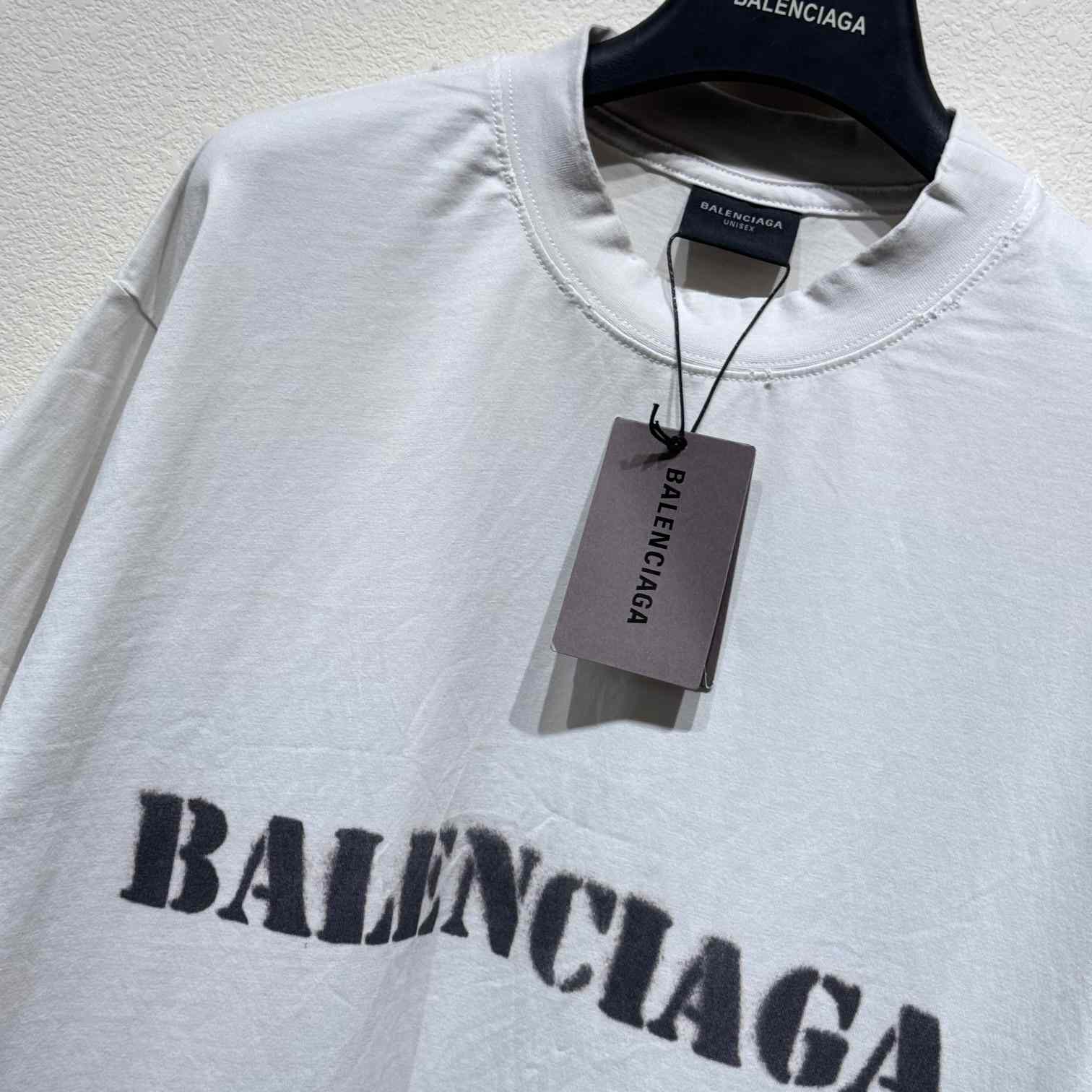 Balenciaga Stencil Type T-Shirt - FashionPlug