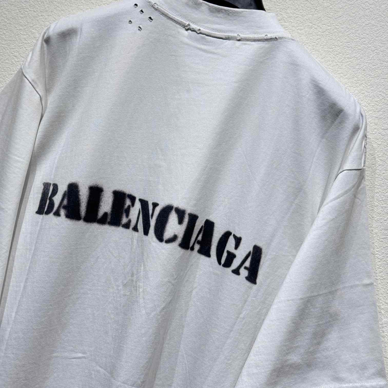 Balenciaga Stencil Type T-Shirt - FashionPlug