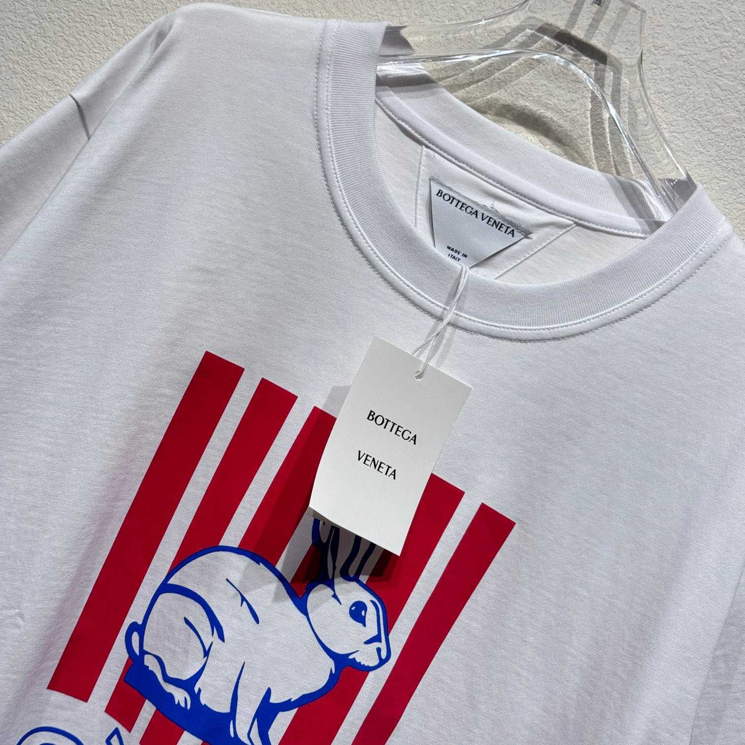 Bottega Veneta Cotton Printed Jersey T-Shirt - FashionPlug