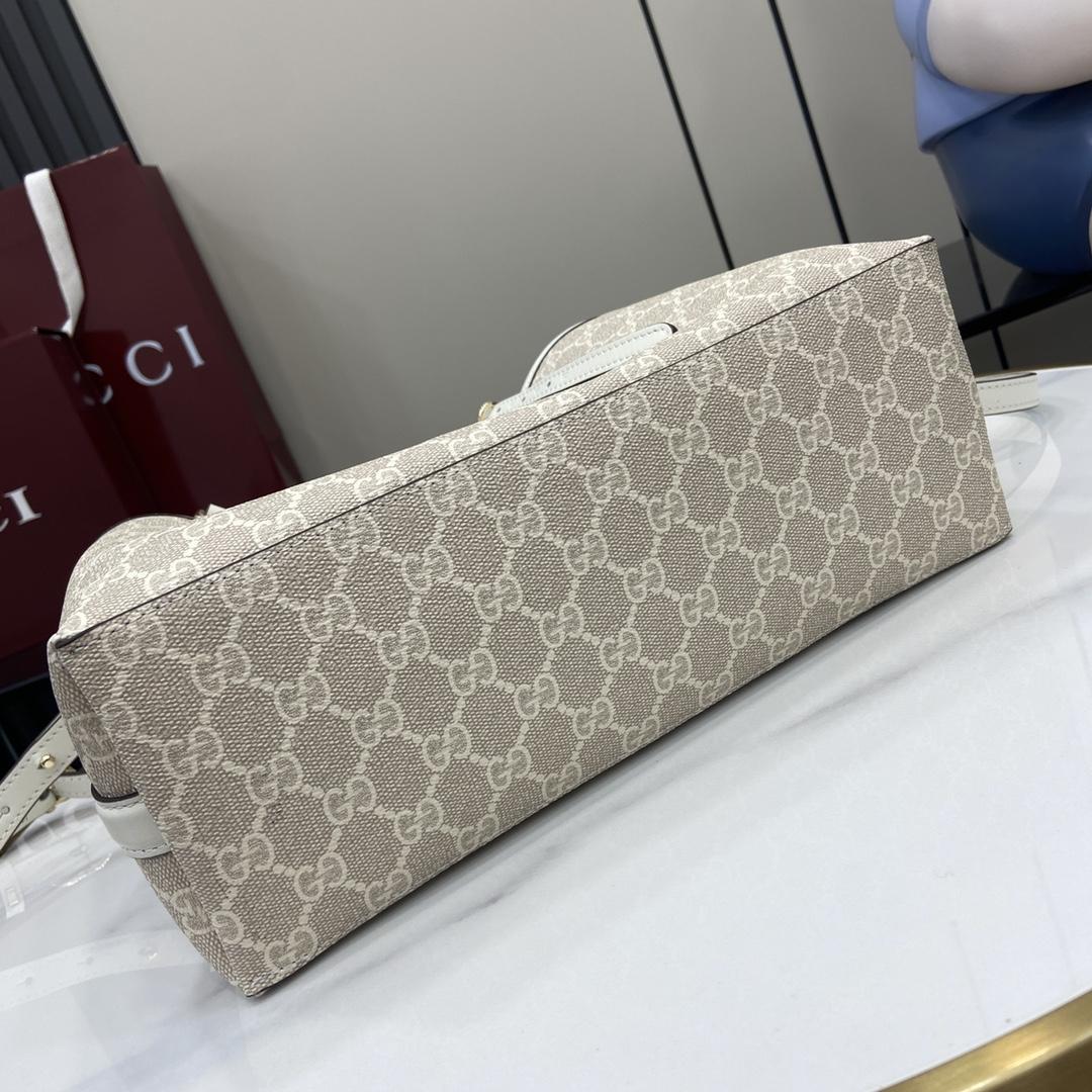 Gucci GG Emblem Small Tote Bag - FashionPlug