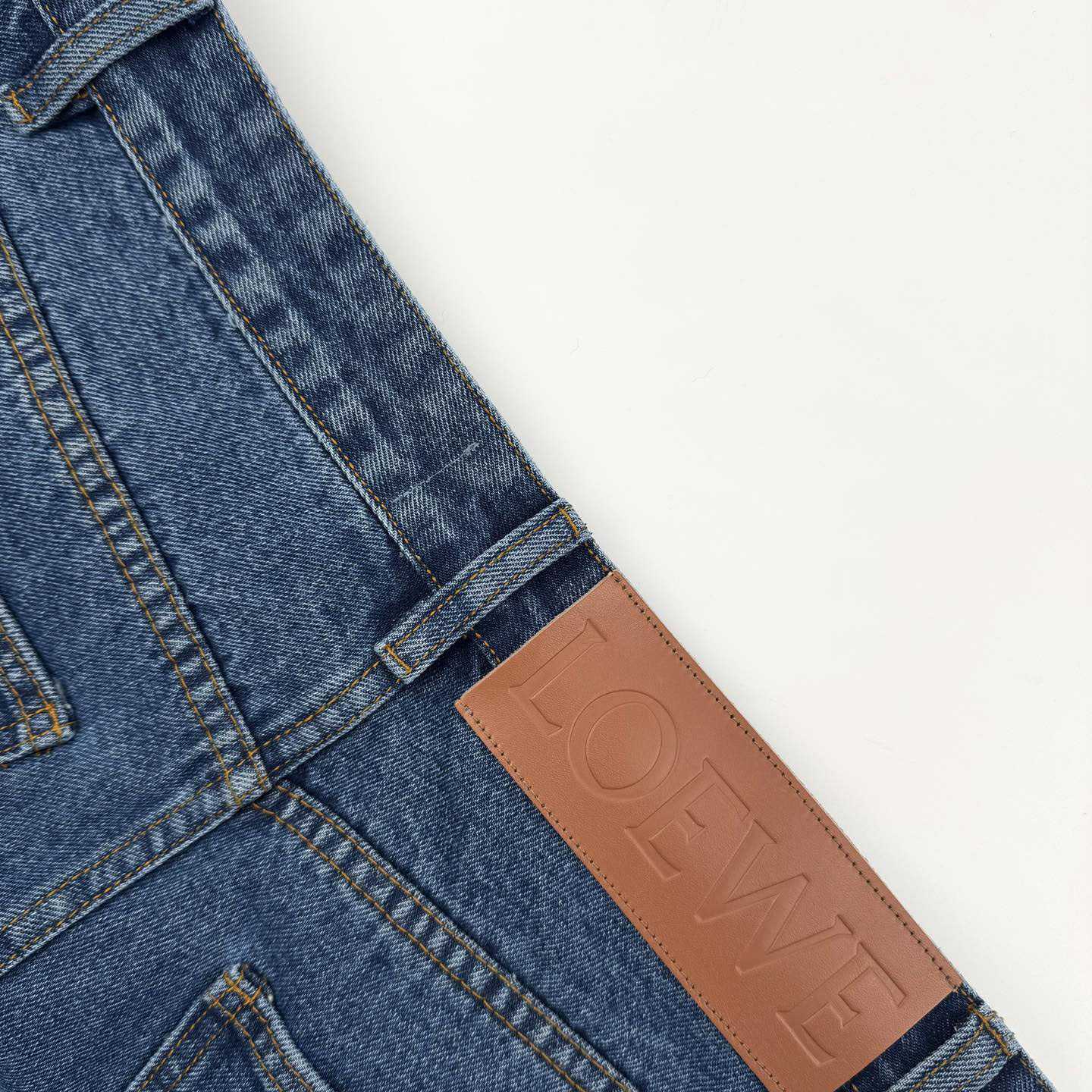 Loewe Anagram Baggy Jeans 'Blue Denim' - FashionPlug