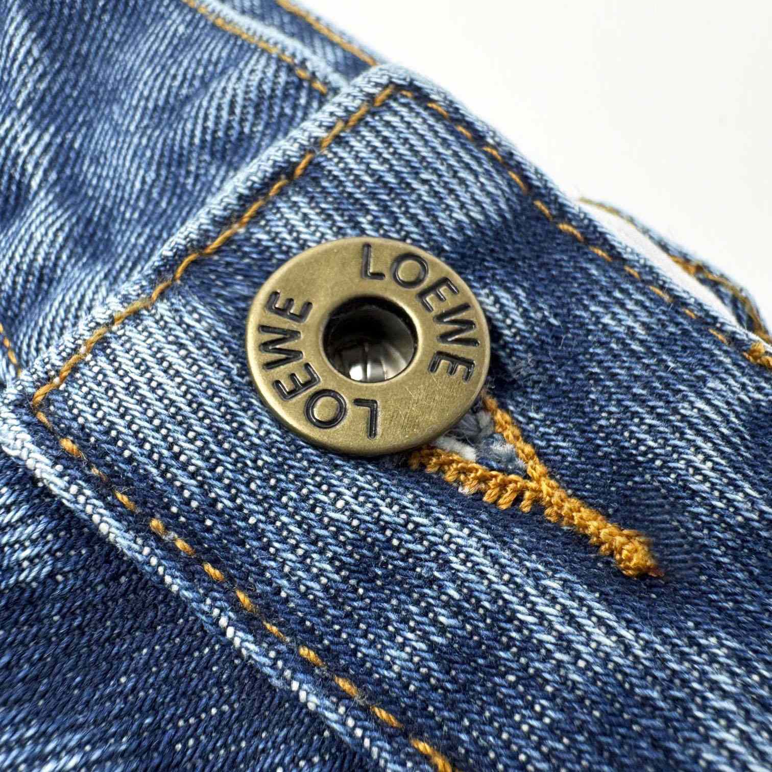 Loewe Anagram Baggy Jeans 'Blue Denim' - FashionPlug