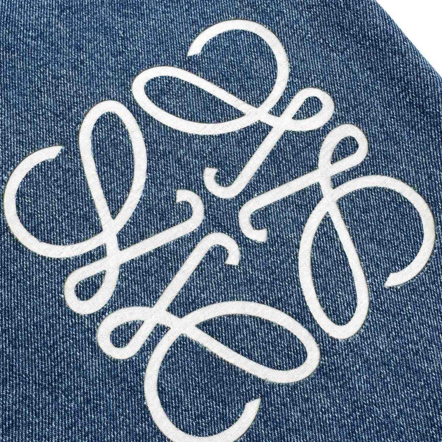 Loewe Anagram Baggy Jeans 'Blue Denim' - FashionPlug