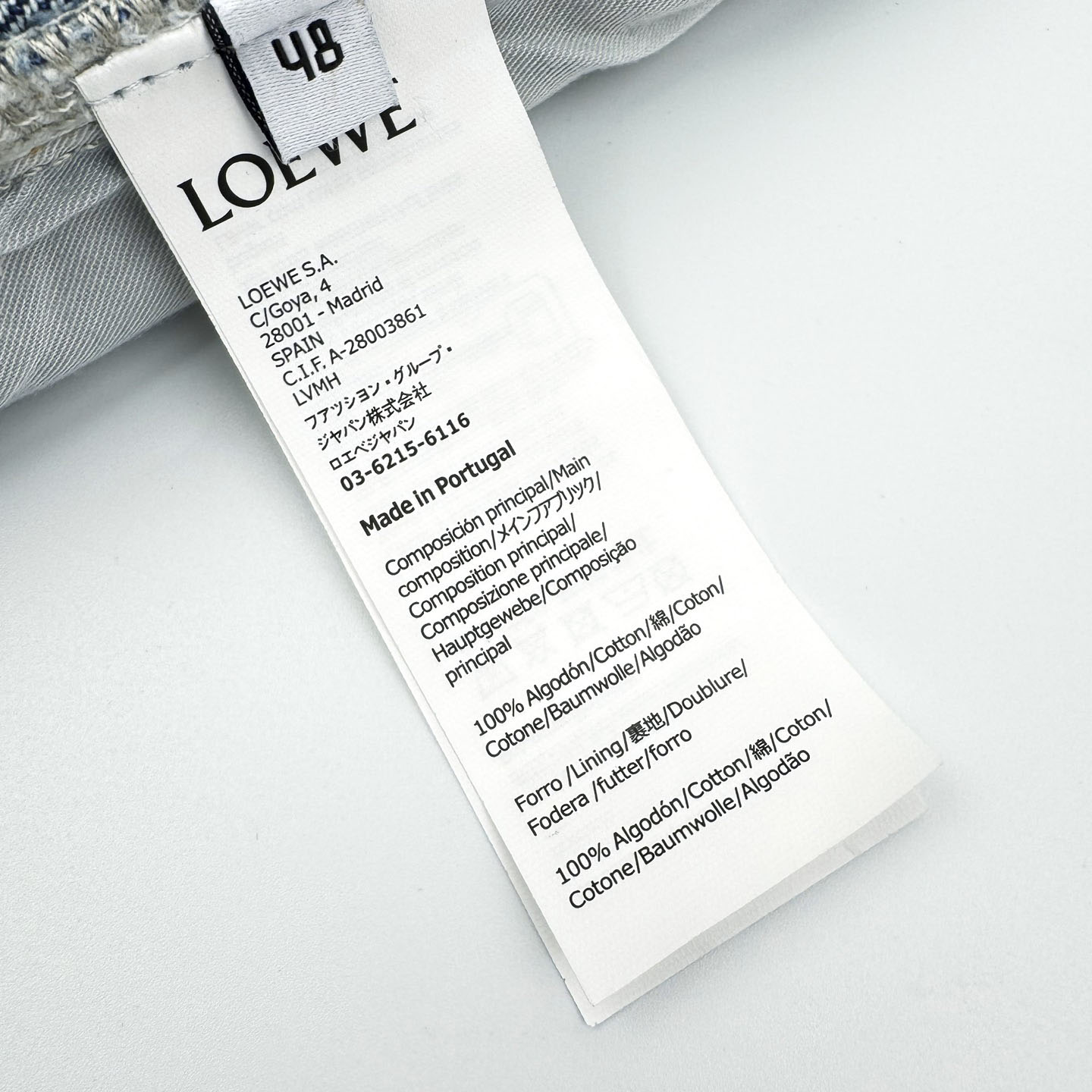 Loewe Anagram Baggy Jeans 'Blue Denim' - FashionPlug