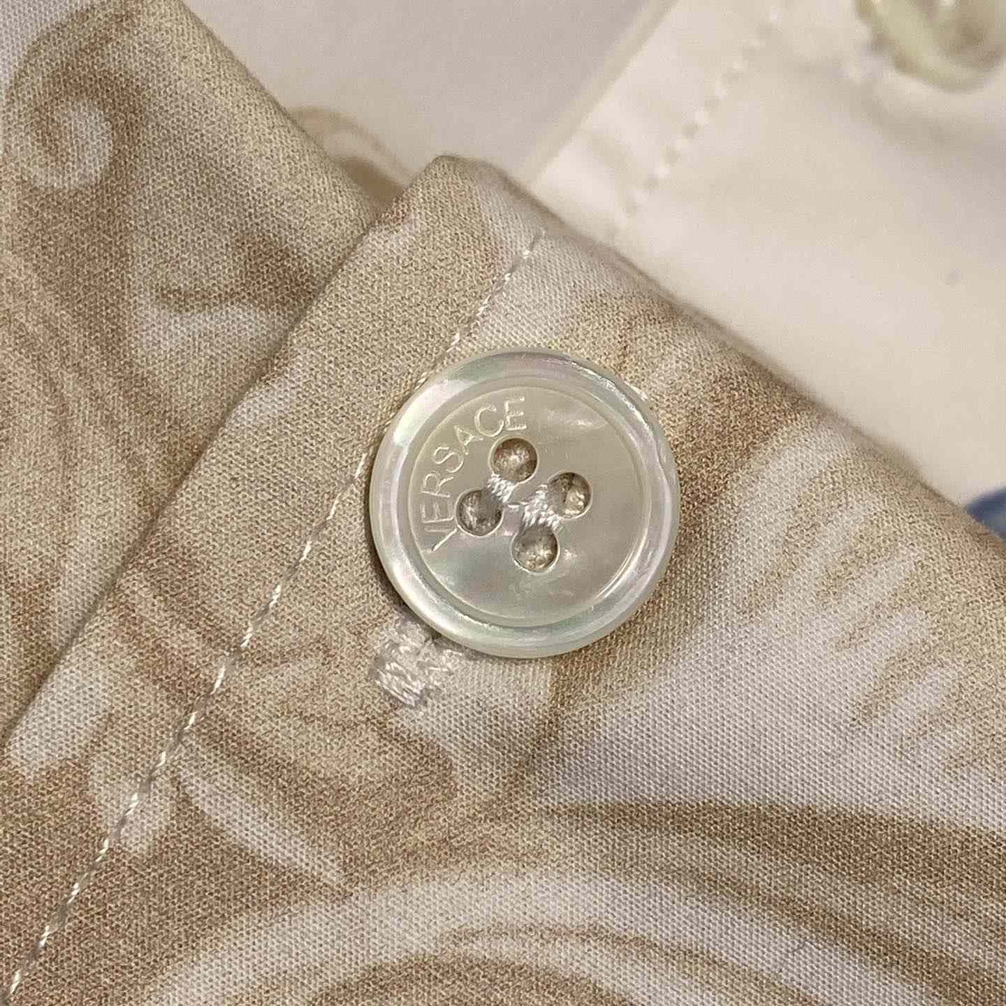 Versace Barocco Sea Cotton Shirt - FashionPlug