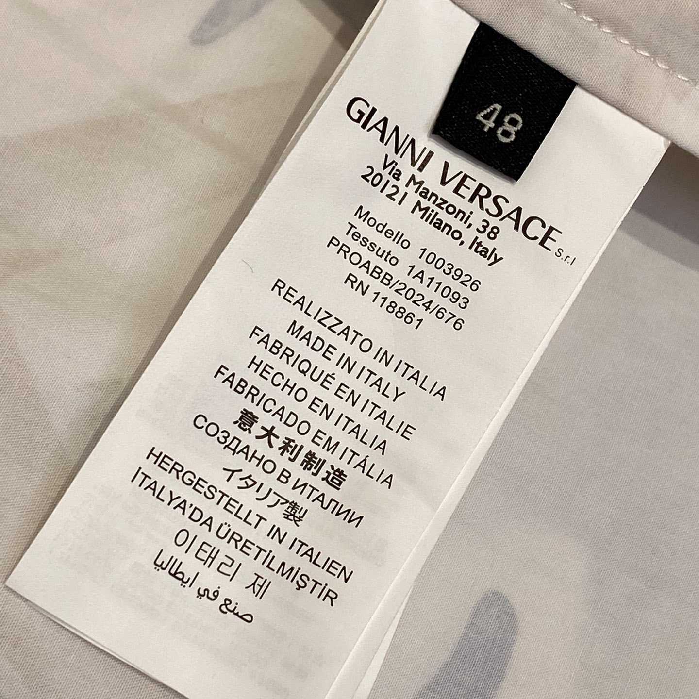 Versace Barocco Sea Cotton Shirt - FashionPlug