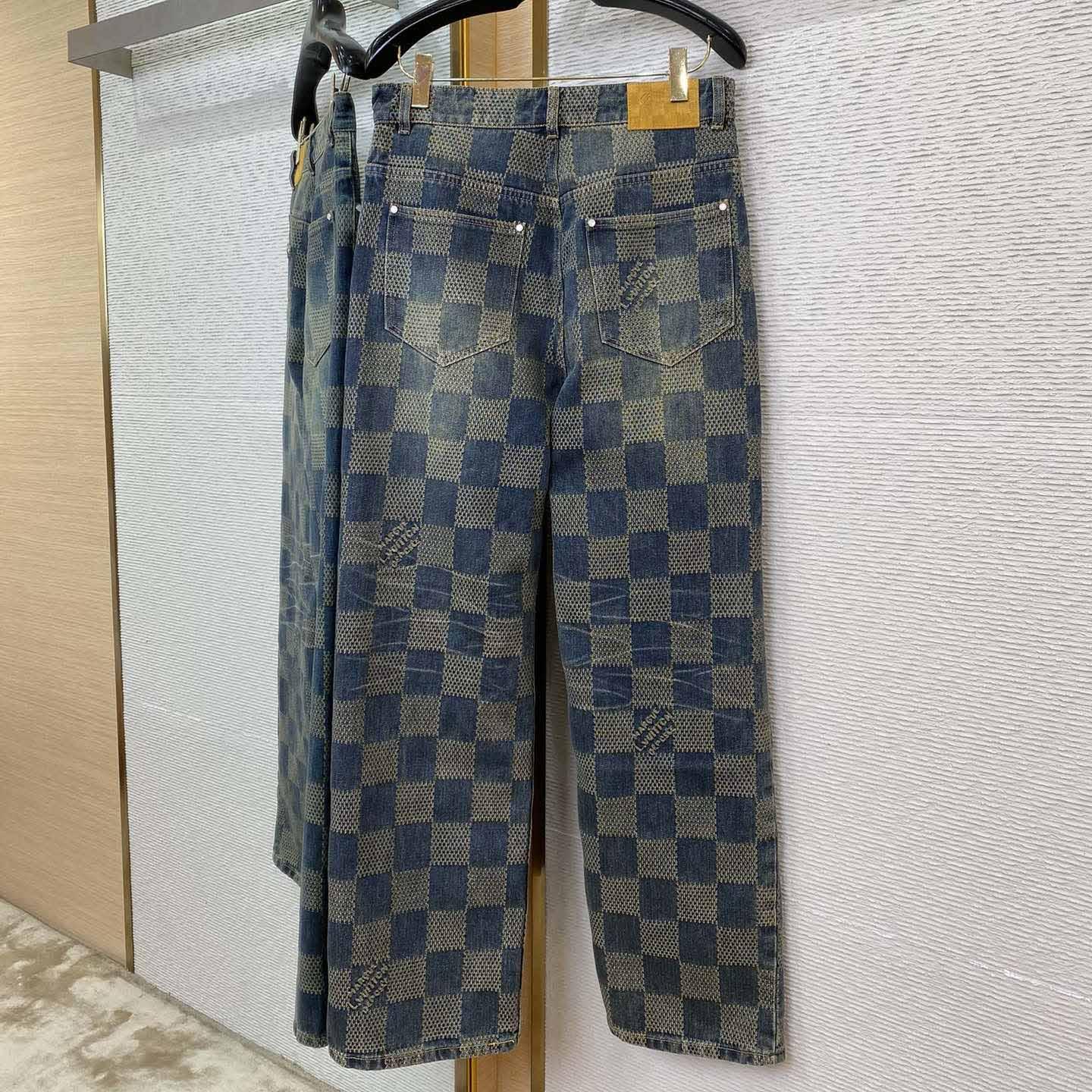 Louis Vuitton Damier Denim Pants - FashionPlug