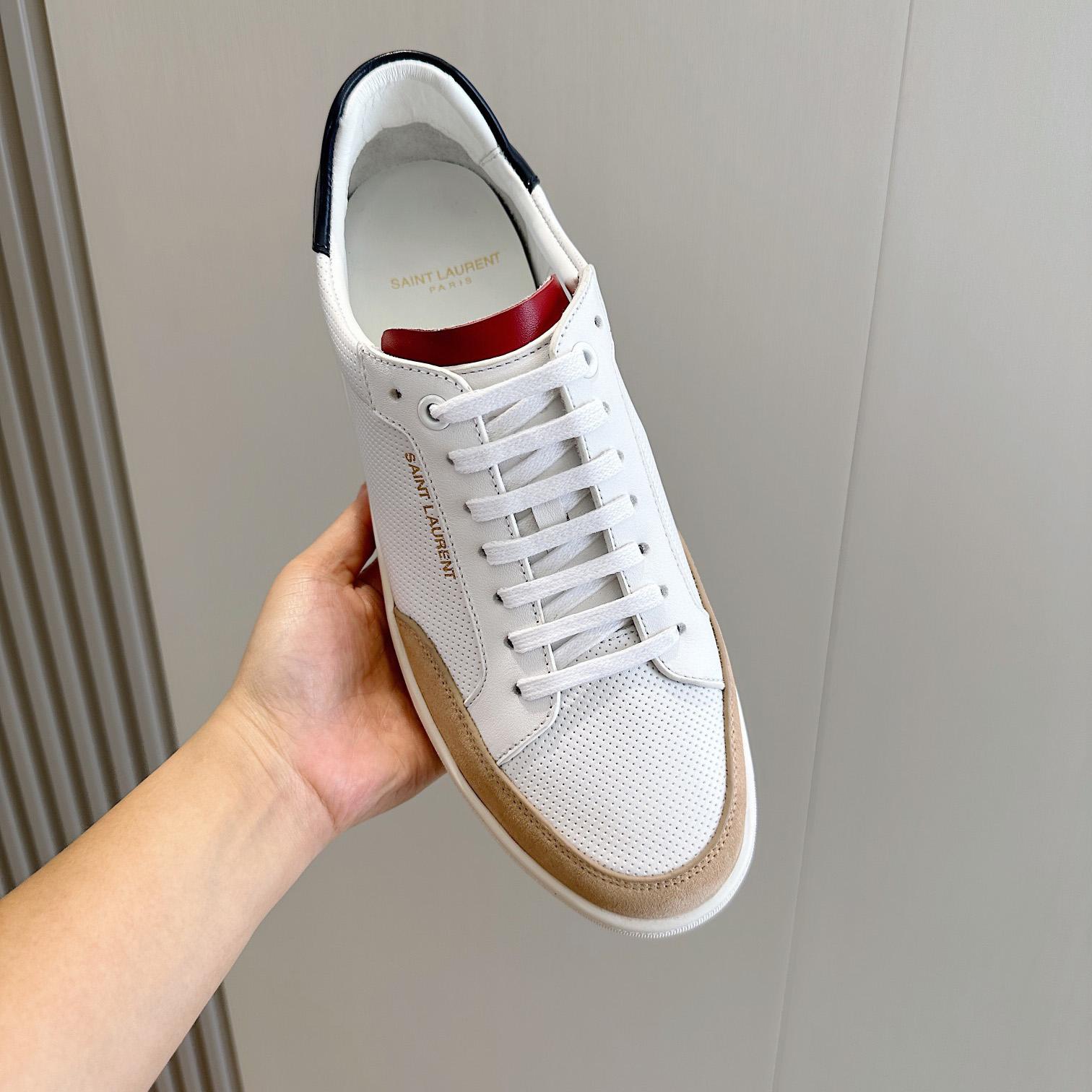 Saint Laurent Court Classic SL/10 Sneakers - FashionPlug