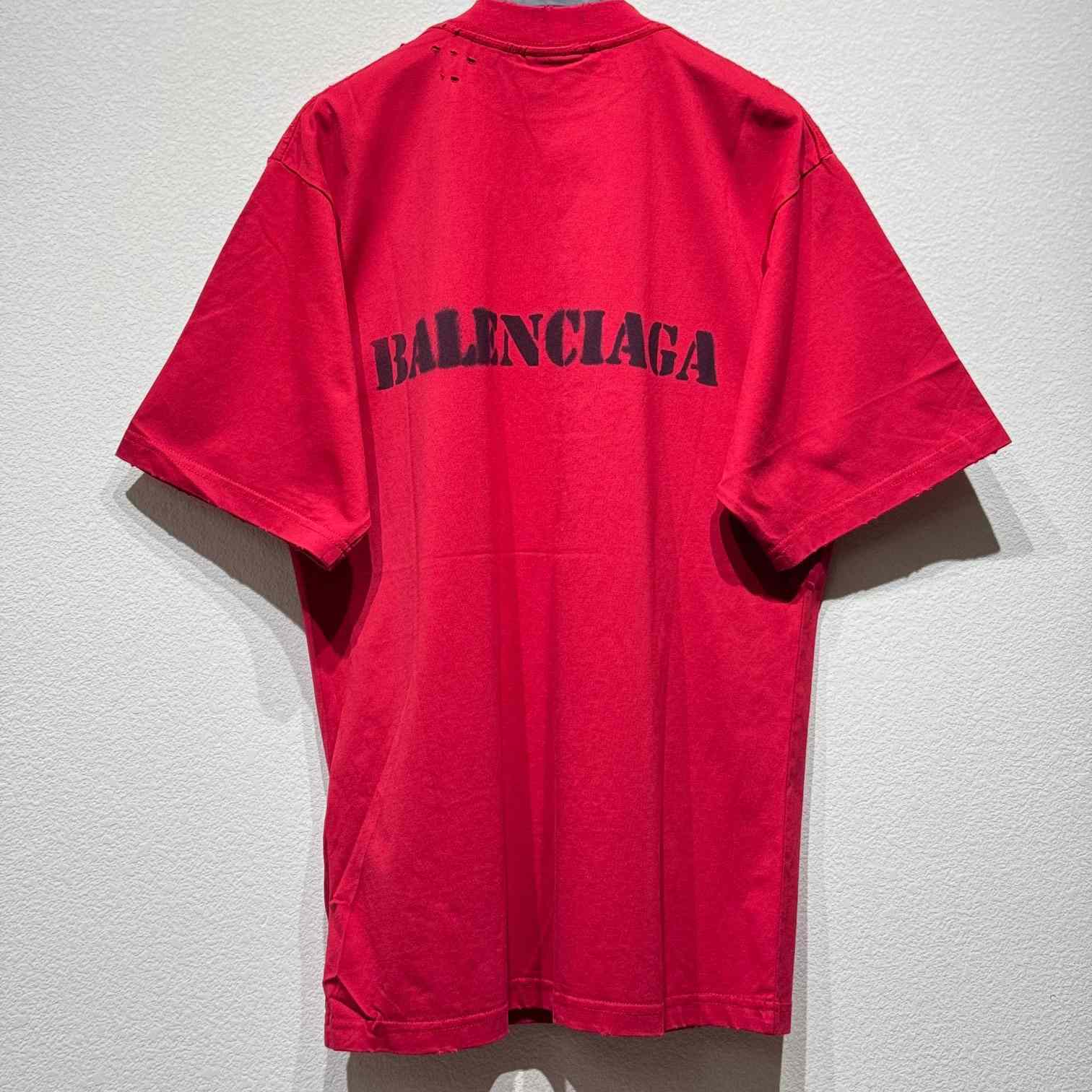 Balenciaga Stencil Type T-Shirt - FashionPlug