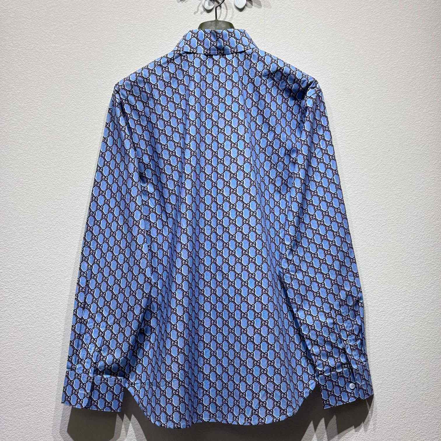 Gucci Printed Cotton Shirt - FashionPlug