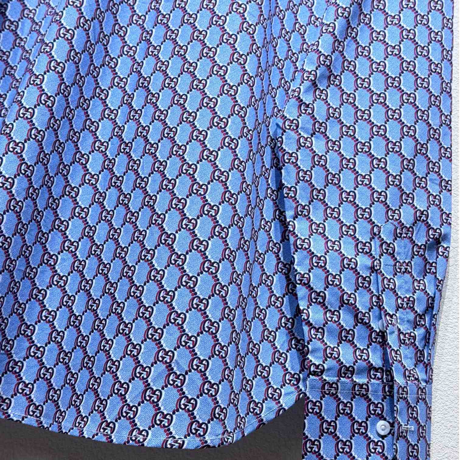 Gucci Printed Cotton Shirt - FashionPlug