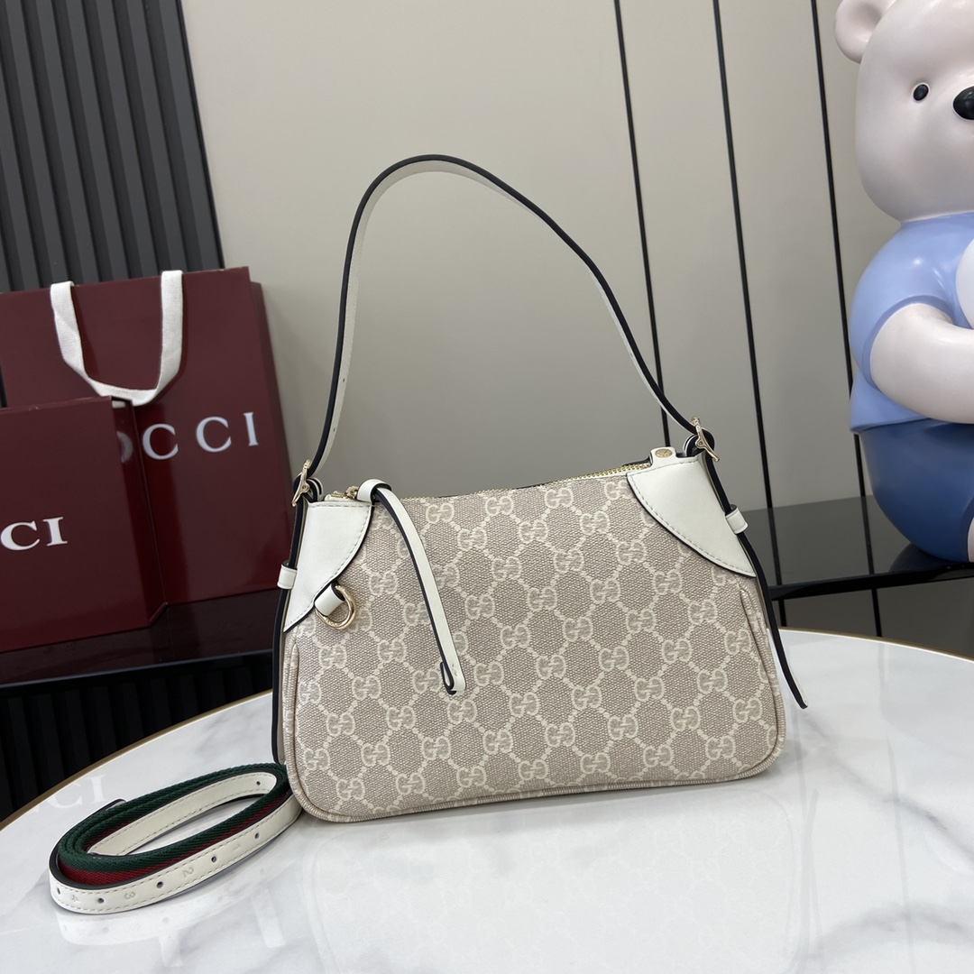 Gucci GG Emblem Small Shoulder Bag - FashionPlug