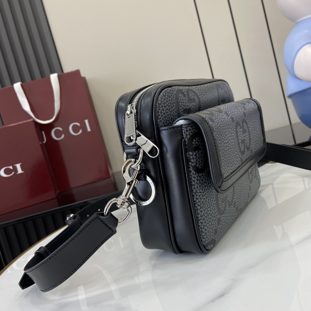 Gucci Small Jumbo GG Crossbody Bag - FashionPlug