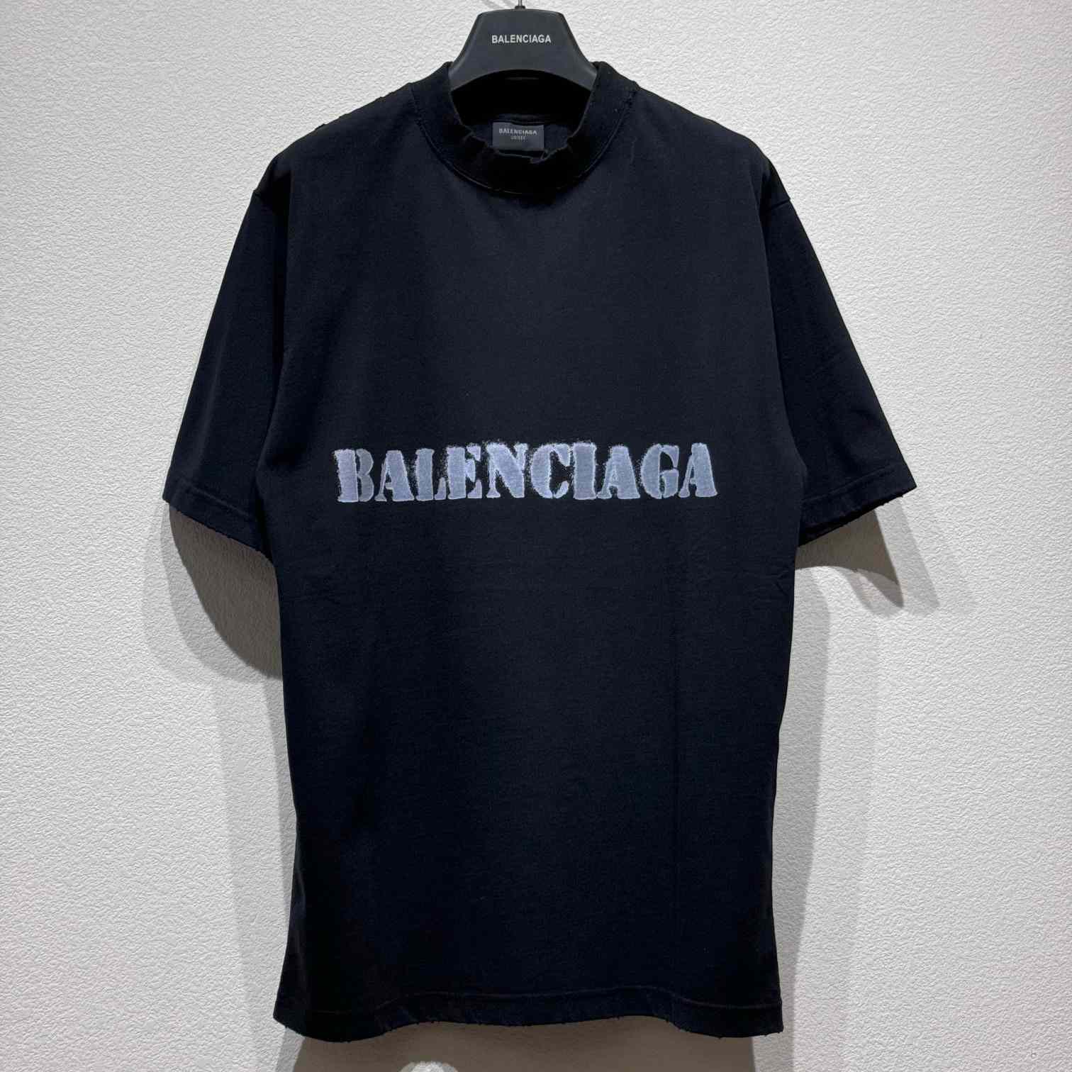 Balenciaga Stencil Type T-Shirt - FashionPlug