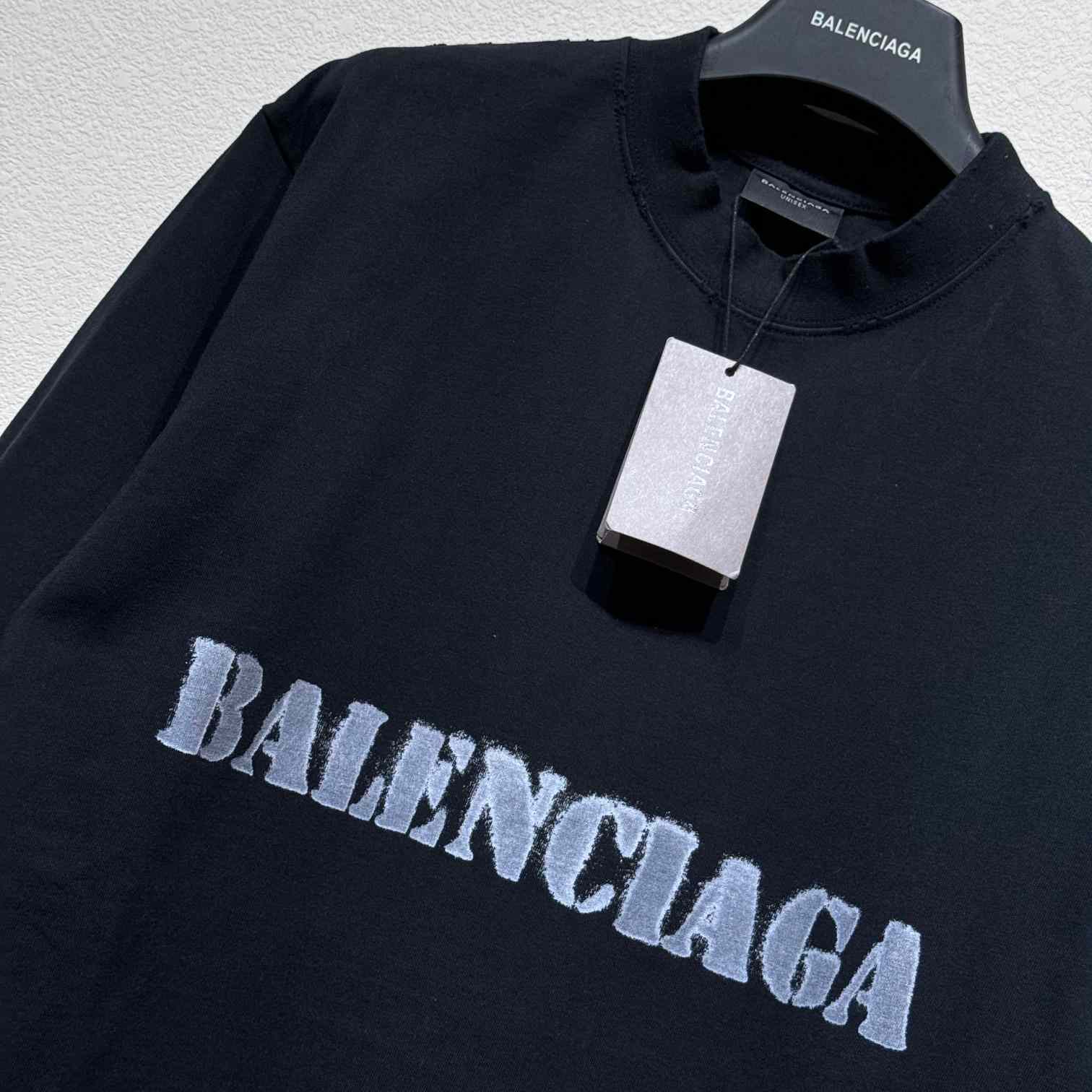 Balenciaga Stencil Type T-Shirt - FashionPlug