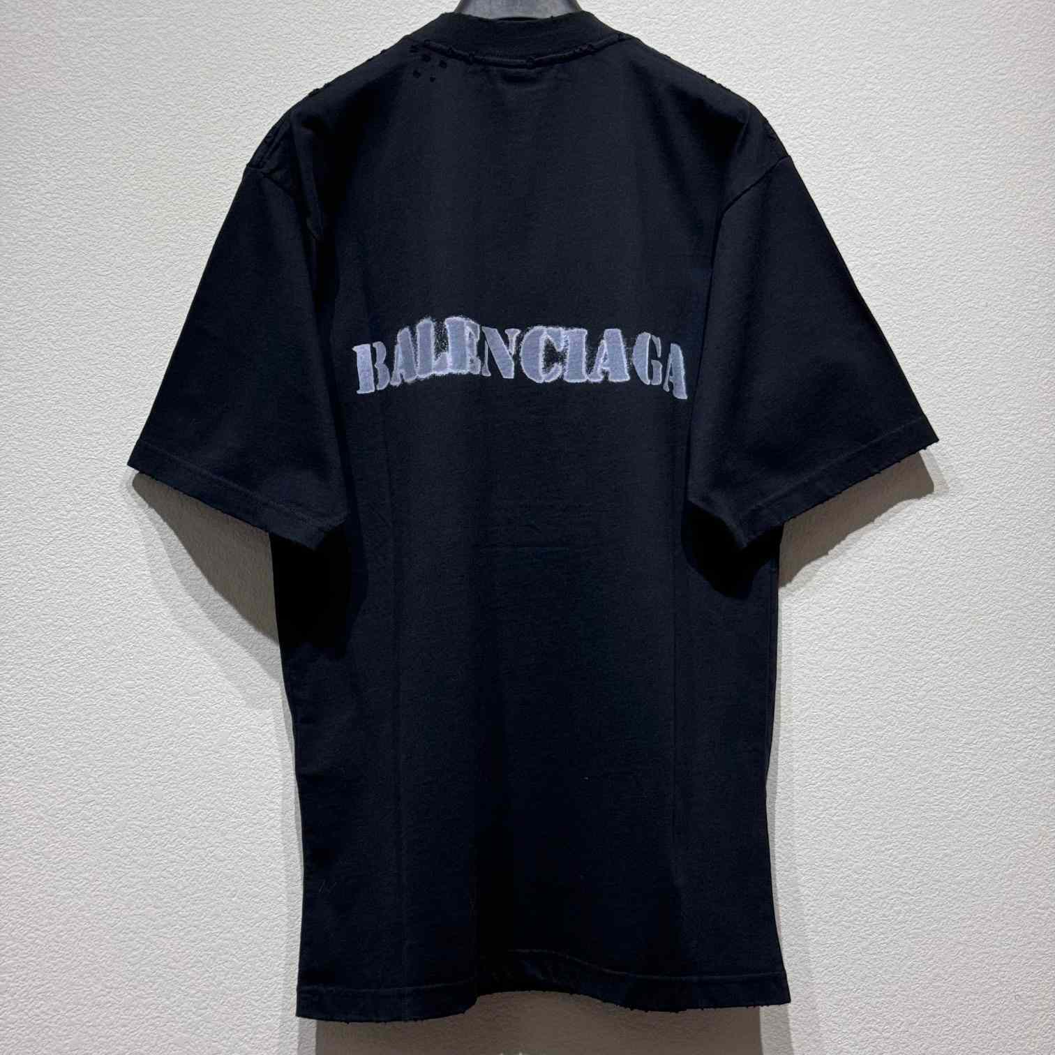 Balenciaga Stencil Type T-Shirt - FashionPlug
