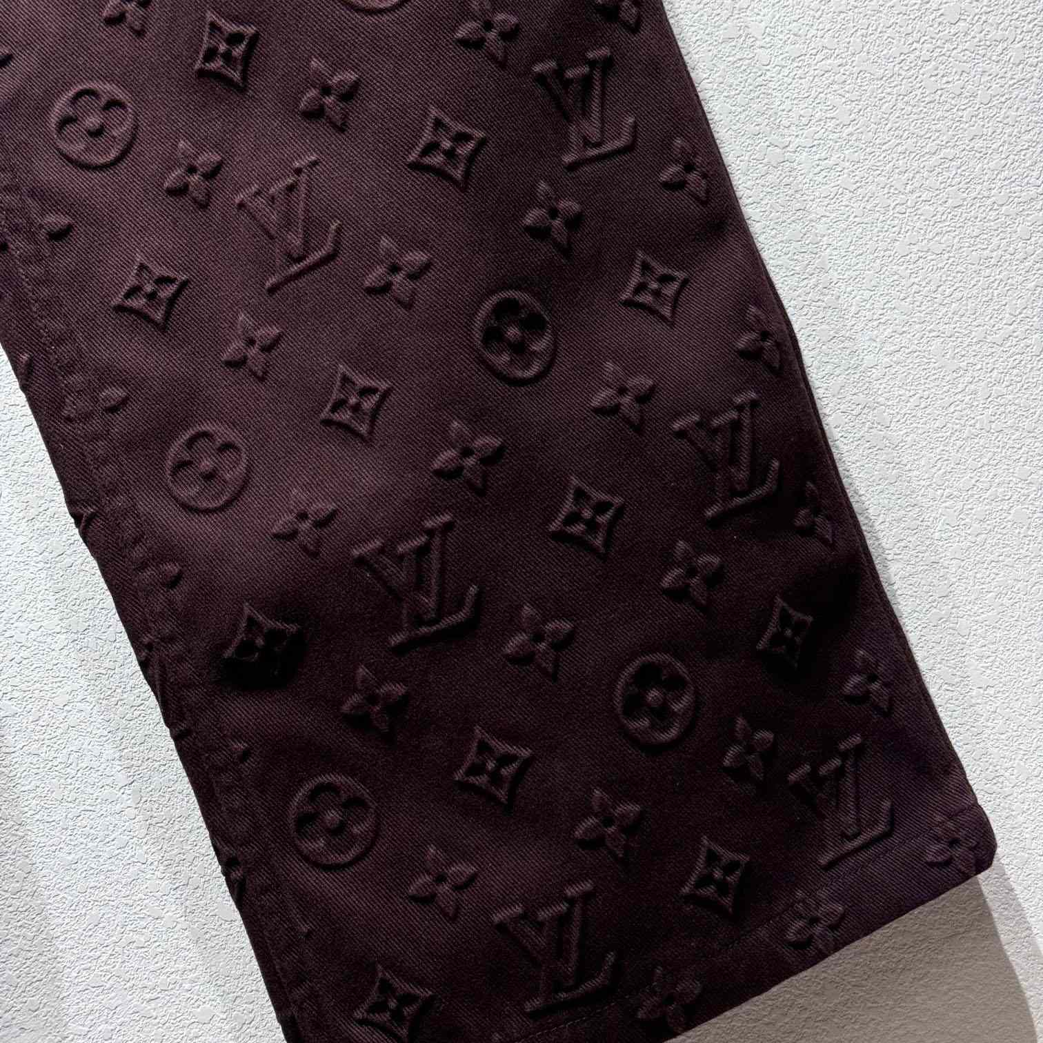 Louis Vuitton Monogram Embossed Skate Pants    - FashionPlug