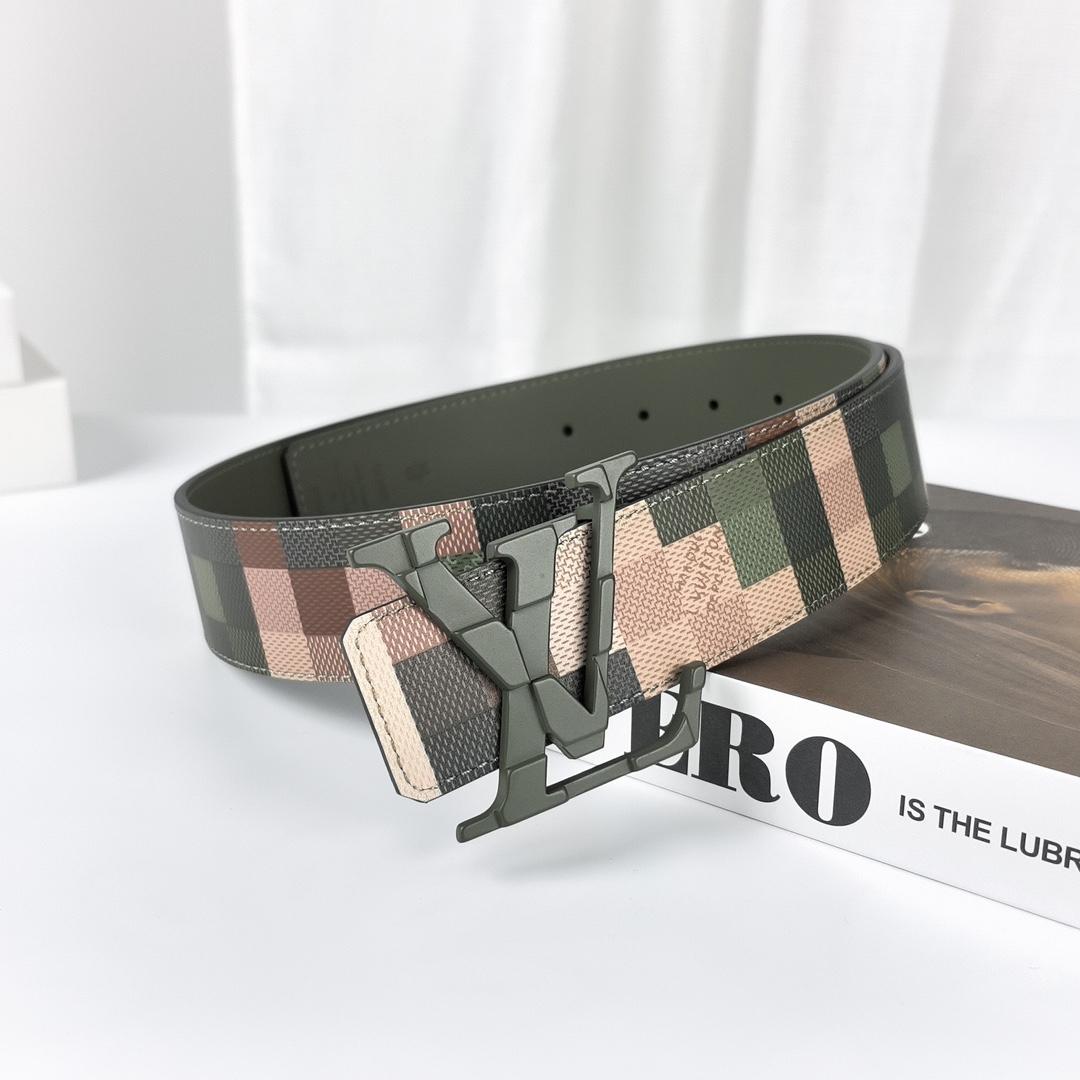 Louis Vuitton LV Mega Pixel 40mm Reversible Belt - FashionPlug