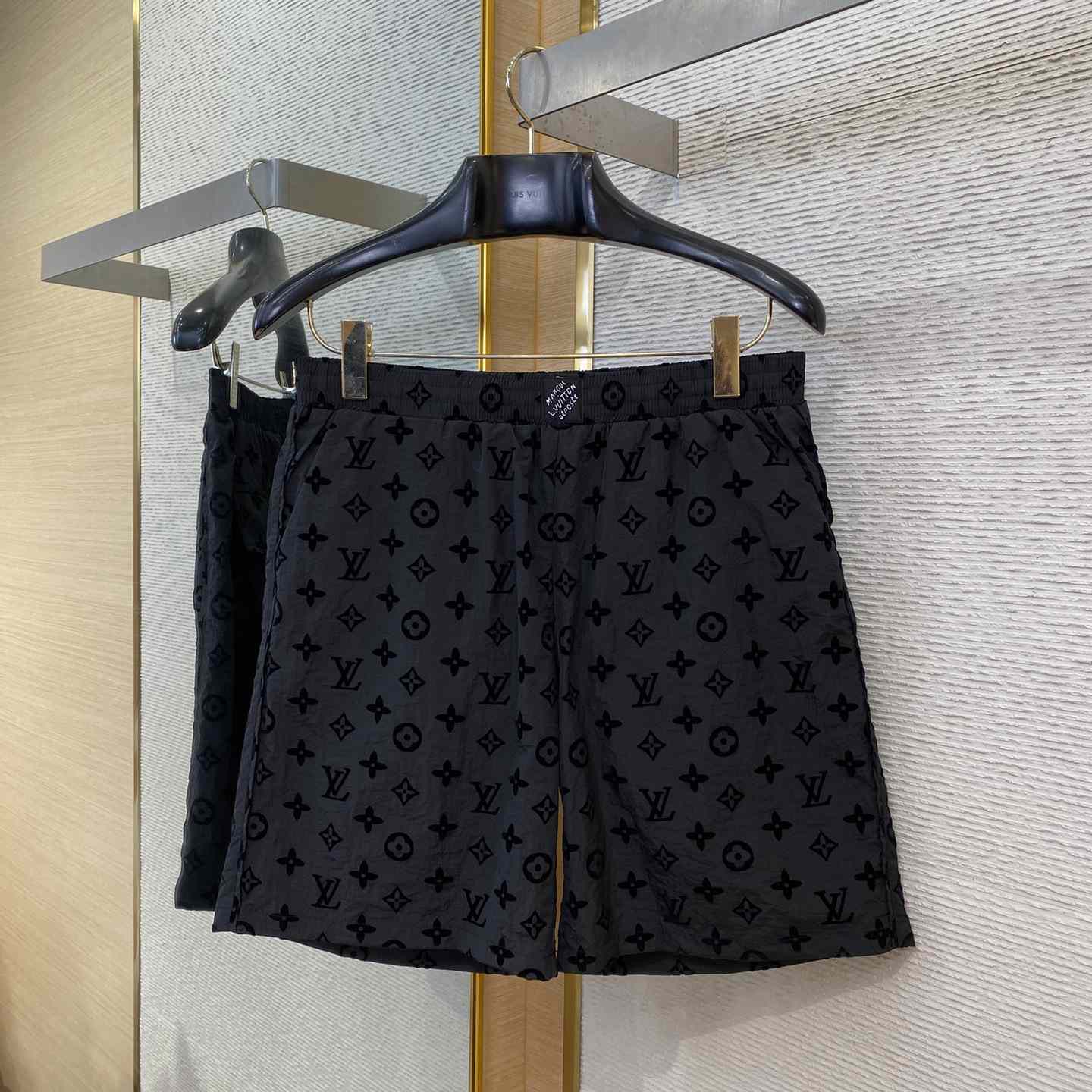 Louis Vuitton Flocked Monogram Shorts - FashionPlug