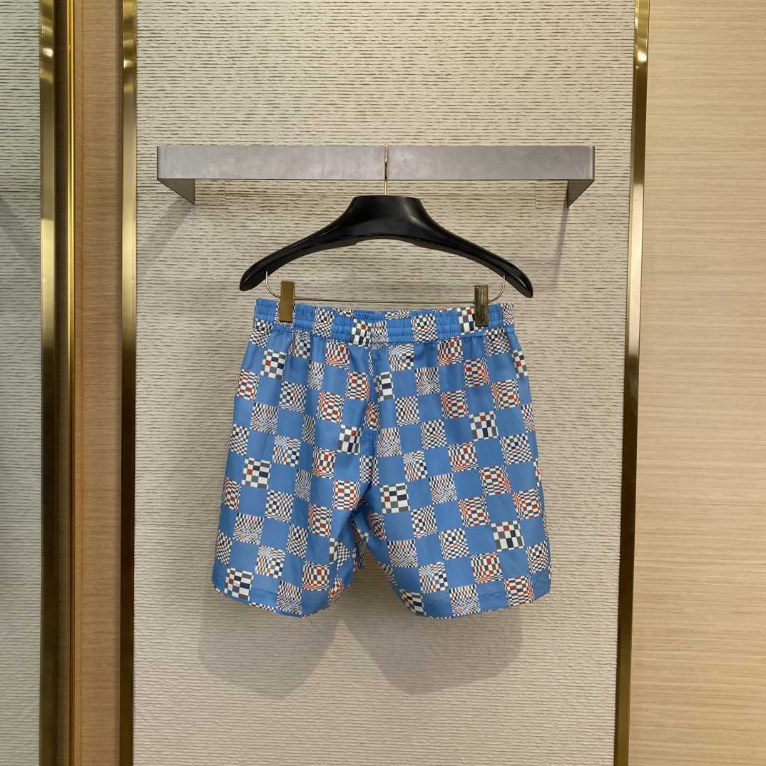 Louis Vuitton × Virgil Abloh Damier Swim Shorts - FashionPlug