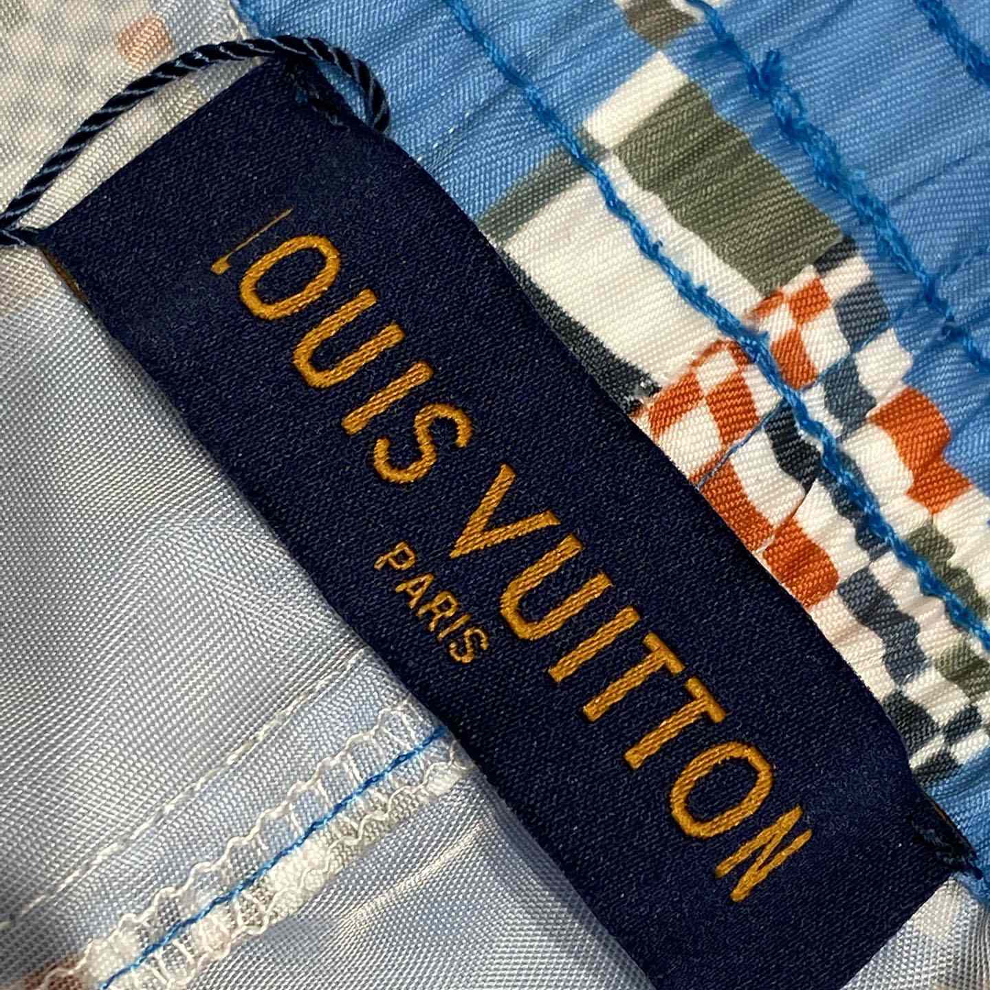 Louis Vuitton × Virgil Abloh Damier Swim Shorts - FashionPlug