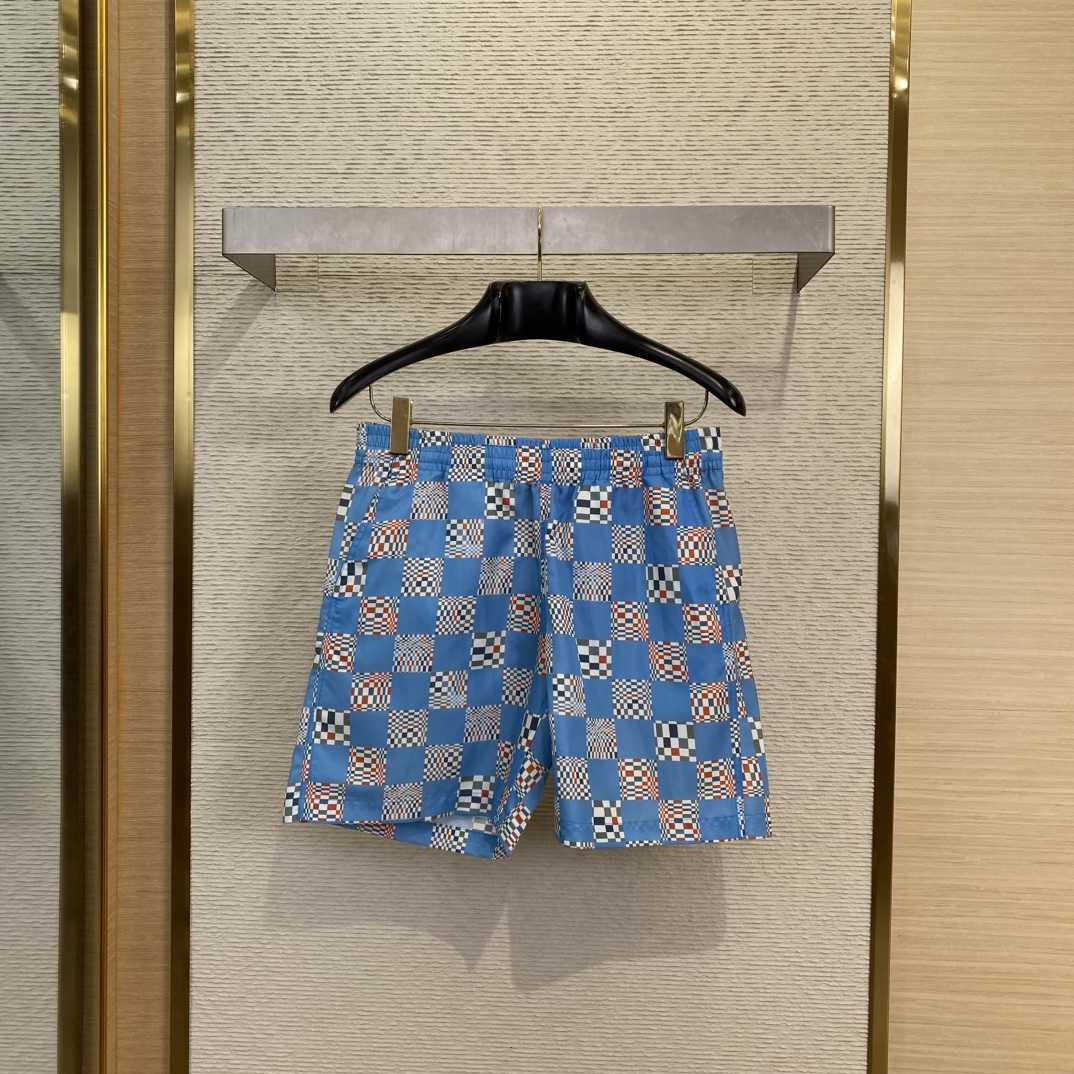 Louis Vuitton × Virgil Abloh Damier Swim Shorts - FashionPlug