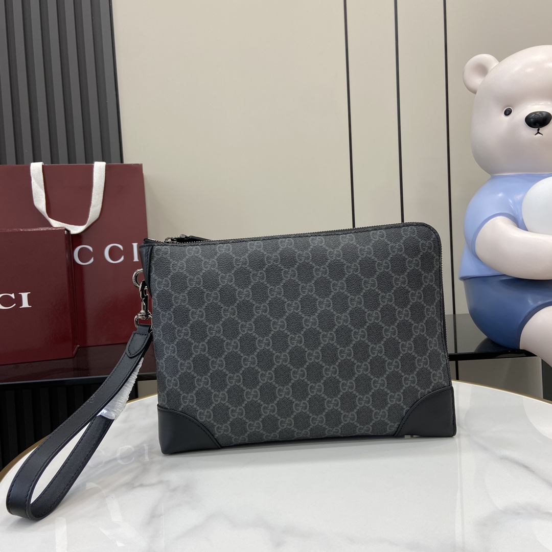 Gucci GG Emblem Small Business Case - FashionPlug