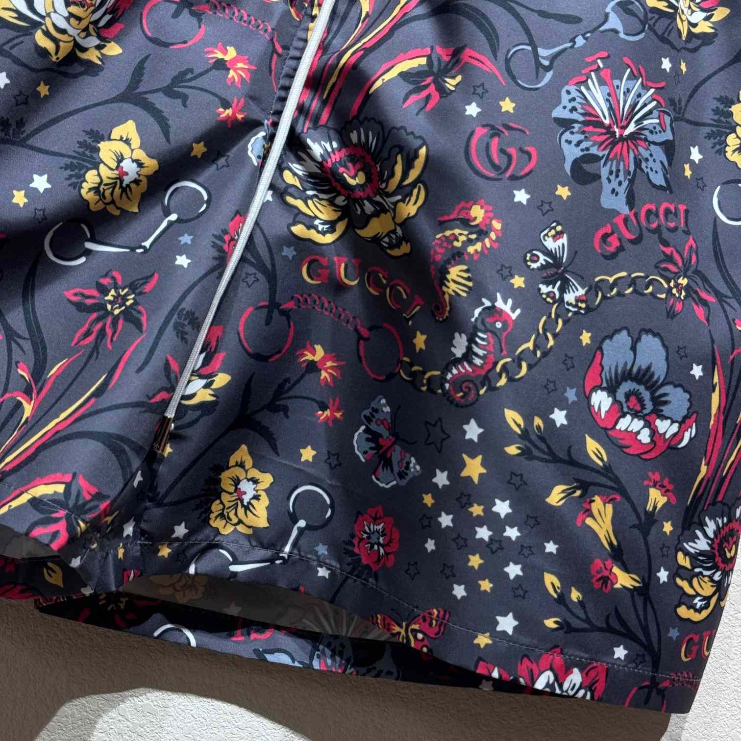 Gucci Punk Floral-print Cotton Poplin Shorts - FashionPlug