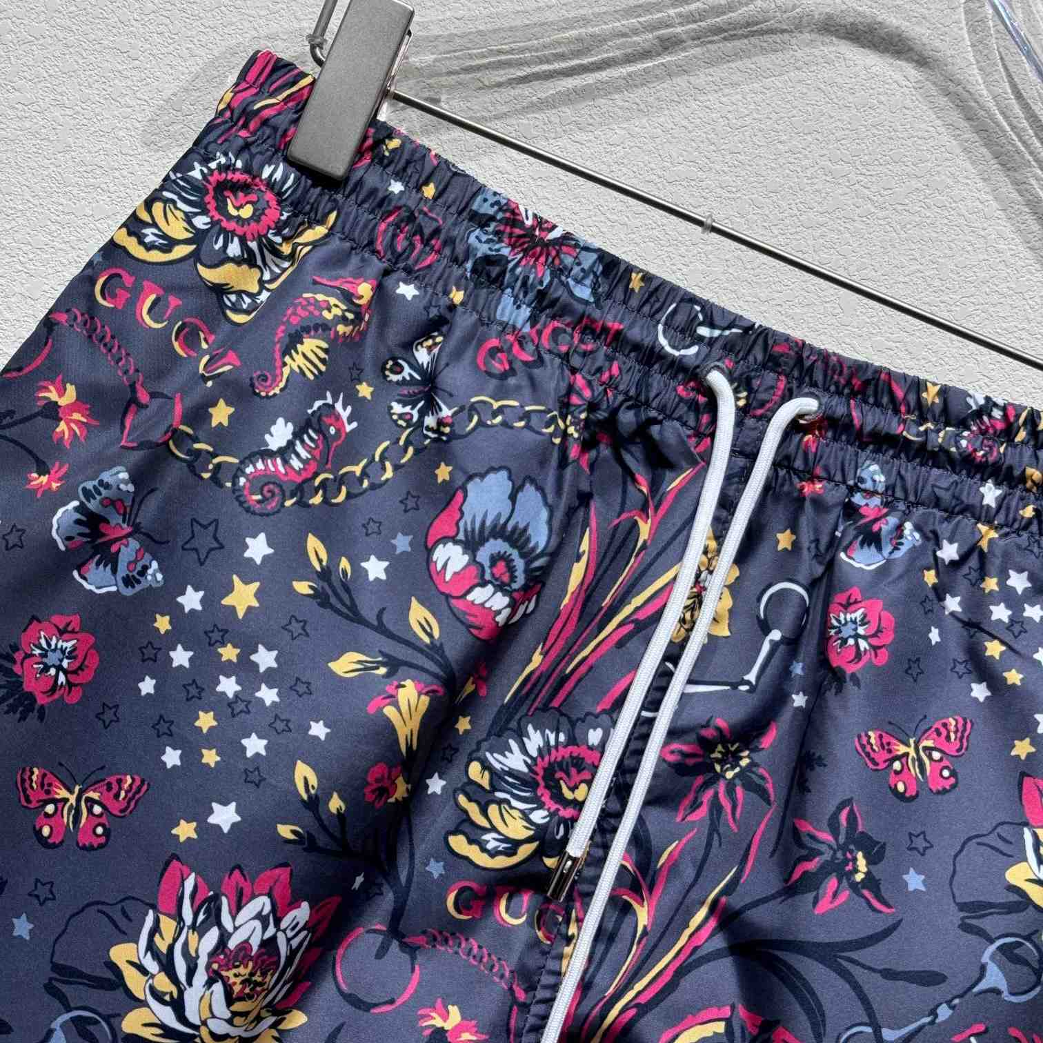 Gucci Punk Floral-print Cotton Poplin Shorts - FashionPlug